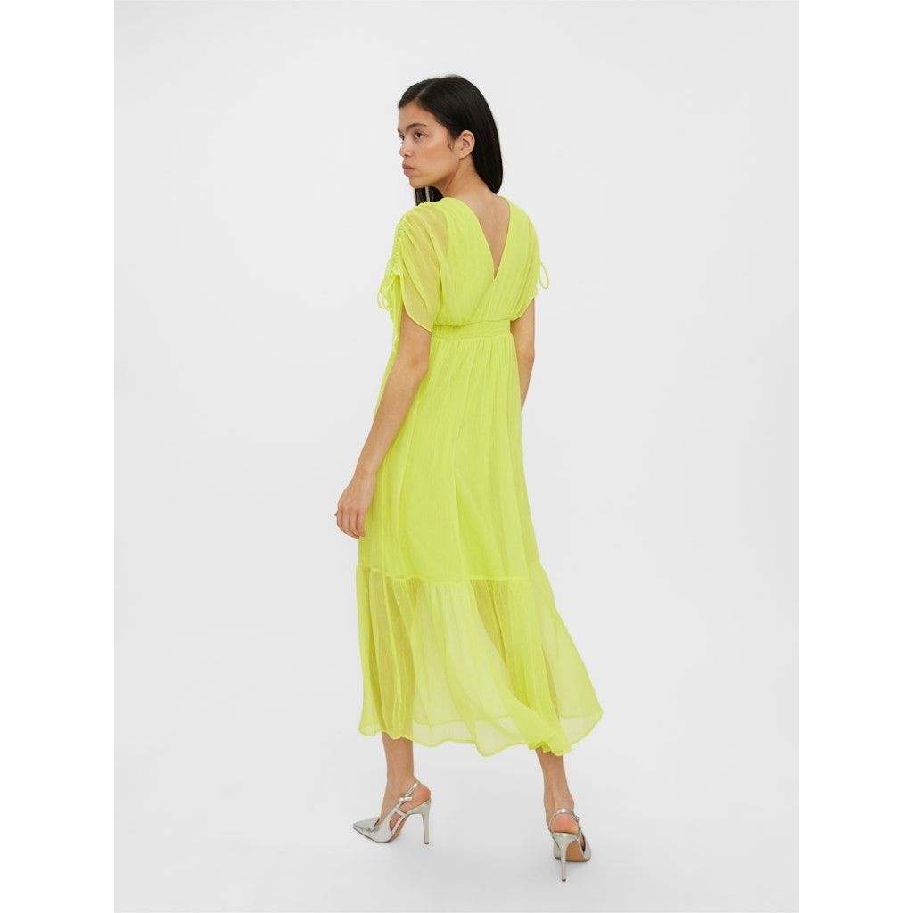 VERO MODA Maxi suknelė moterims, Geltona, VMTHEODORA SL V-NECK 4