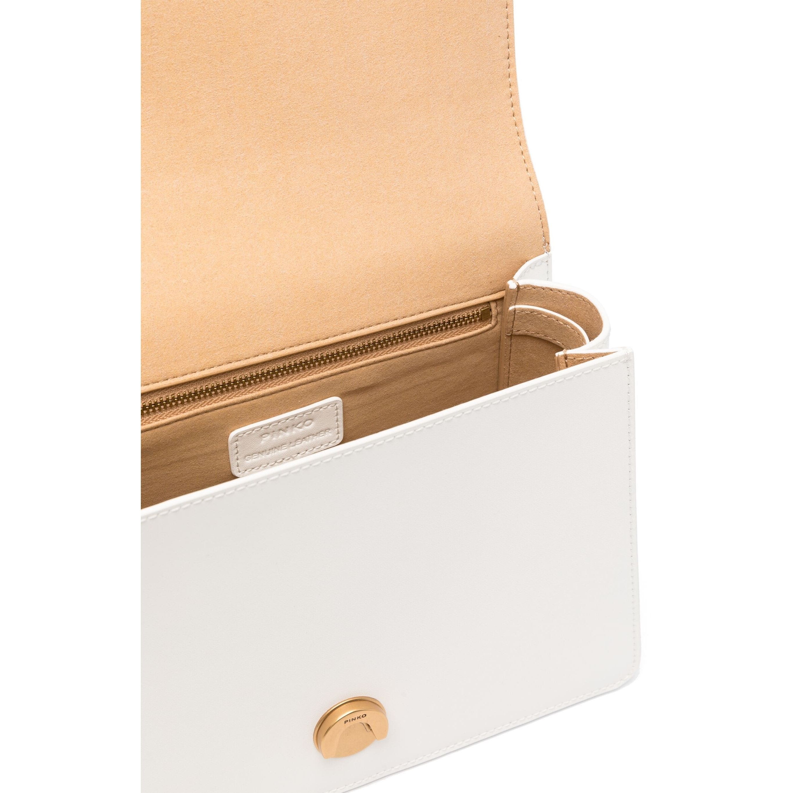 PINKO Pirkinių krepšys moterims, Balta, Love birds tote bag 4