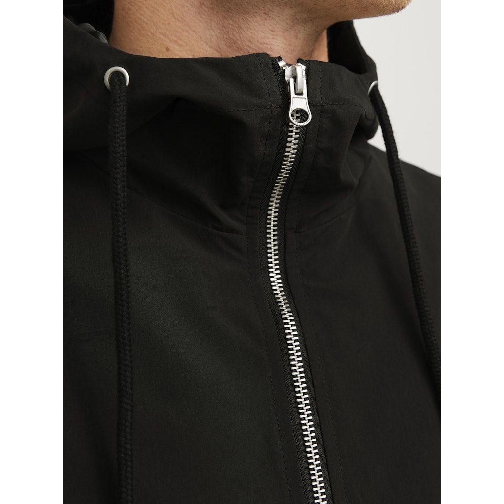 JACK & JONES Lietpaltis vyrams, Juoda, Sky light parka 7