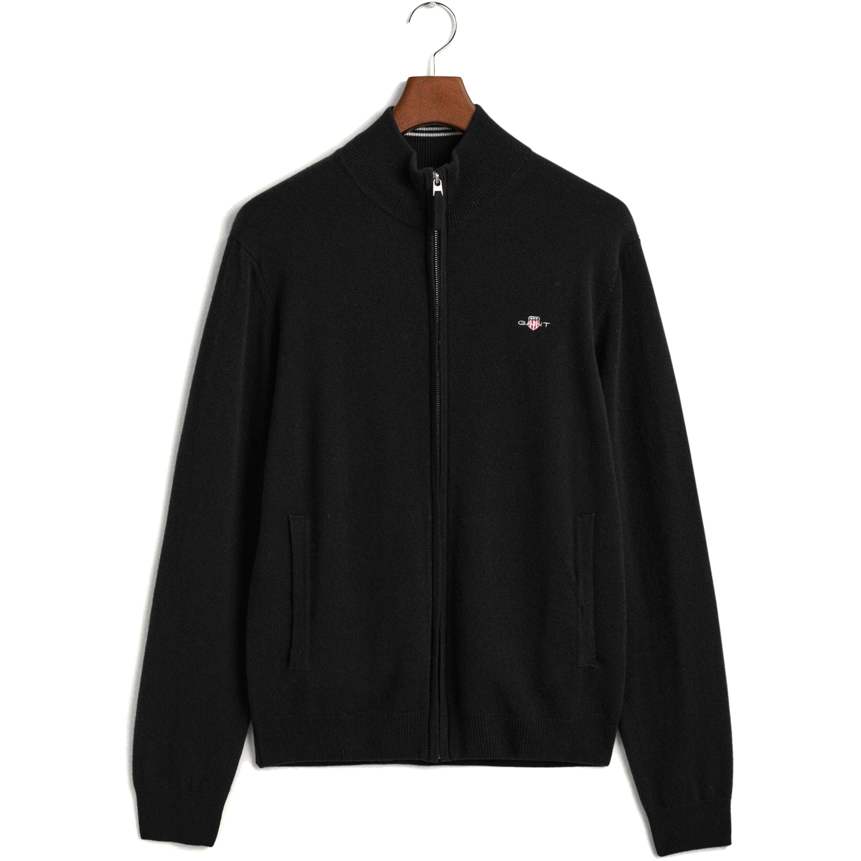 GANT Kardiganas vyrams, Juoda, SUPERFINE LAMBSWOOL 1