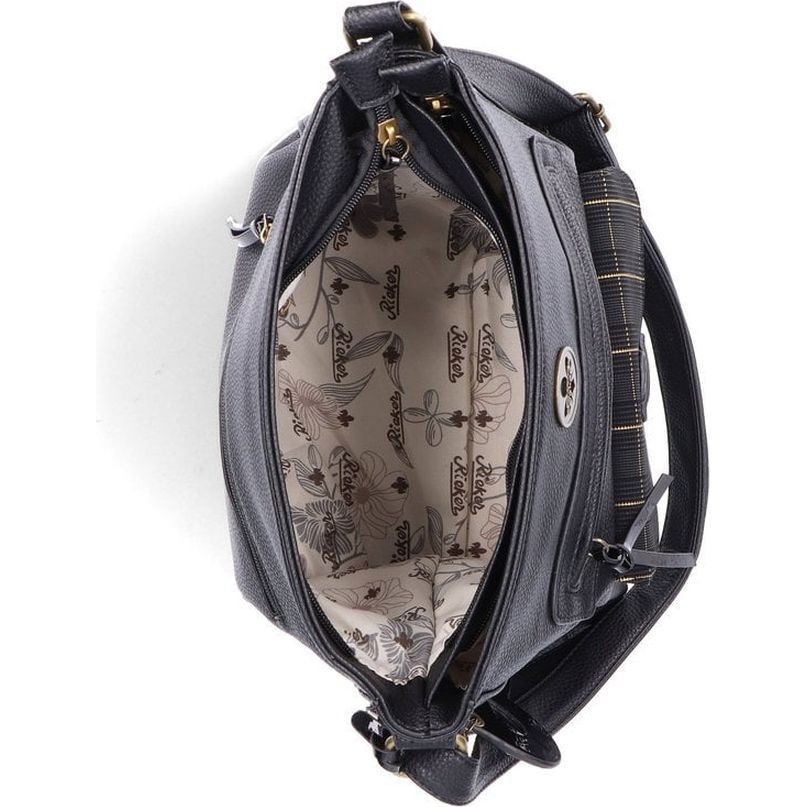 RIEKER Pirkinių krepšys moterims, Juoda, Tote bag 5