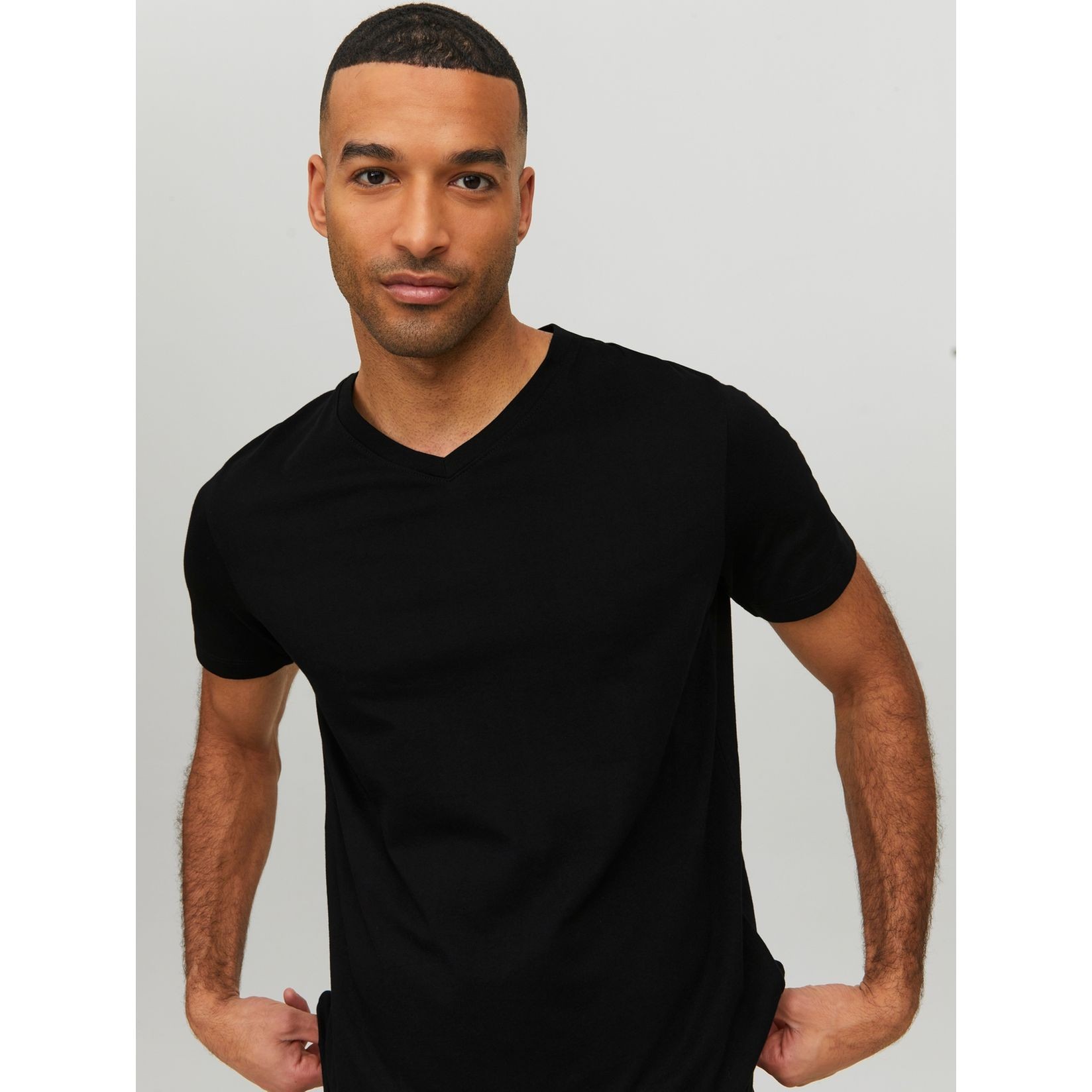 JACK & JONES Marškinėliai vyrams, Juoda, JJEORGANIC BASIC TEE 7