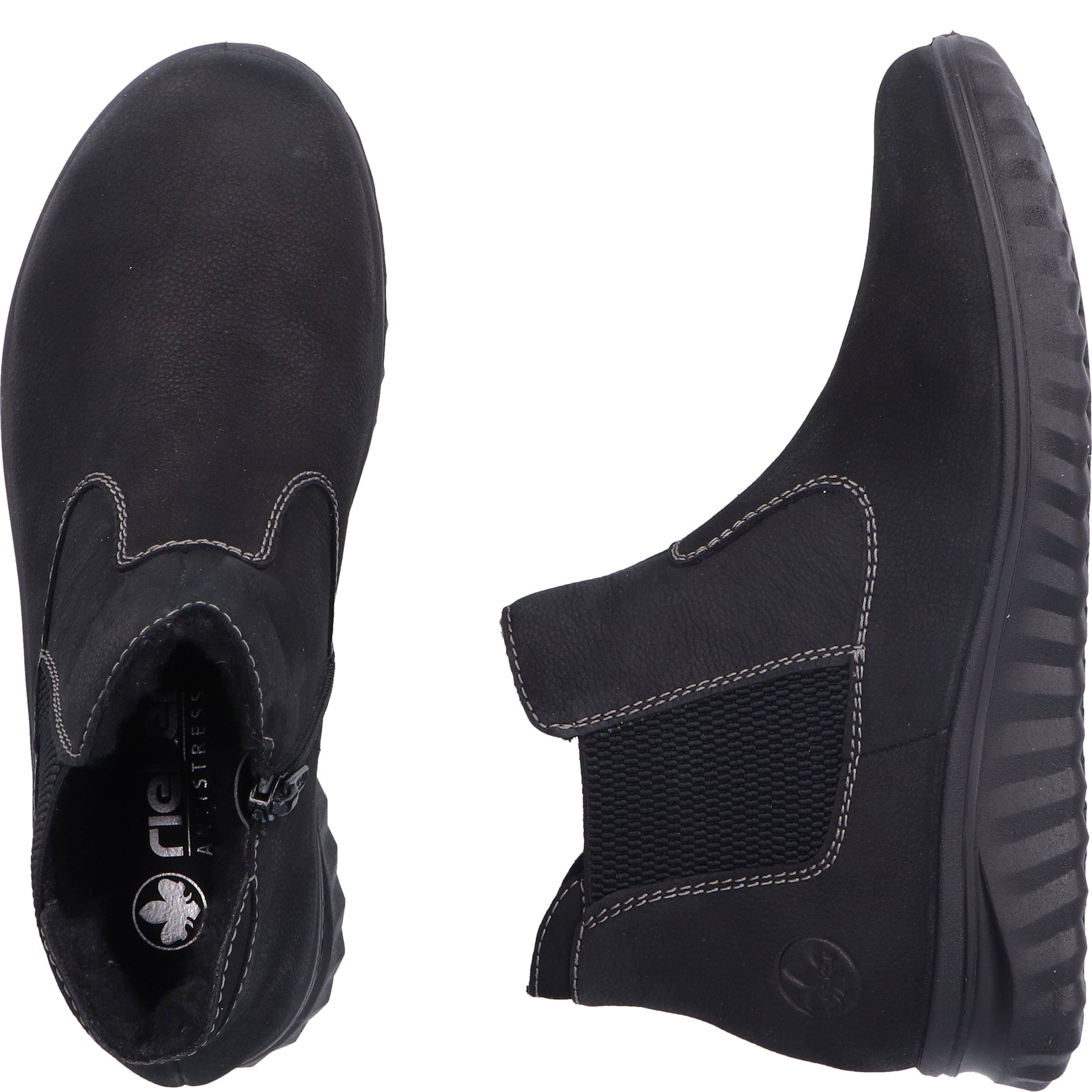 RIEKER Aulinukai moterims, Juoda, Ladies mid height boots 12