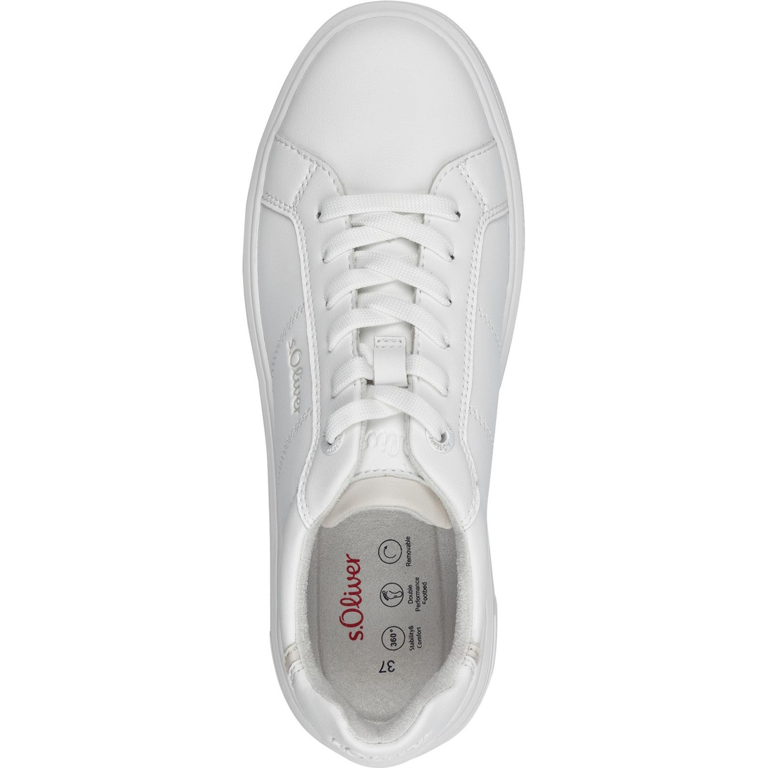 S.OLIVER Laisvalaikio bateliai moterims, Balta, LEISURE 4