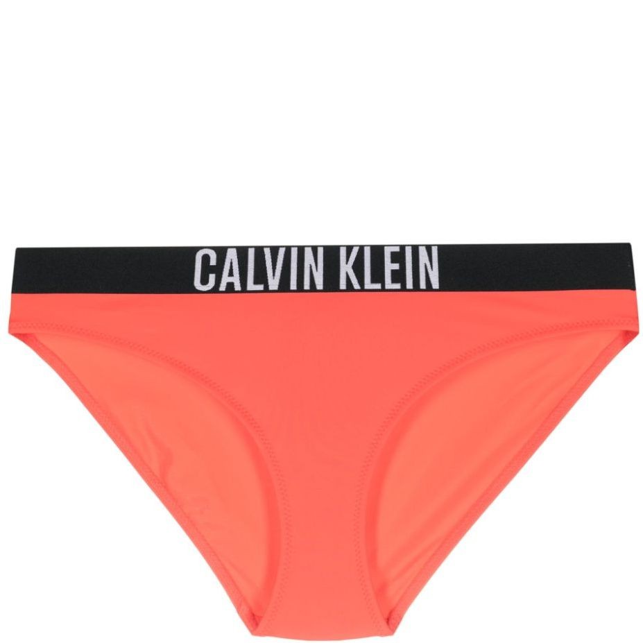 CALVIN KLEIN UW Apatinė kostiumėlio dalis moterims, Oranžinė, Bikini Swim 1