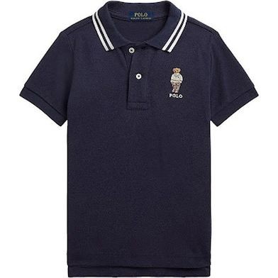 RALPH LAUREN KIDS Polo marškiniai trumpos rank. berniukams, Mėlyna, Short sleeve bear polo (2-7)