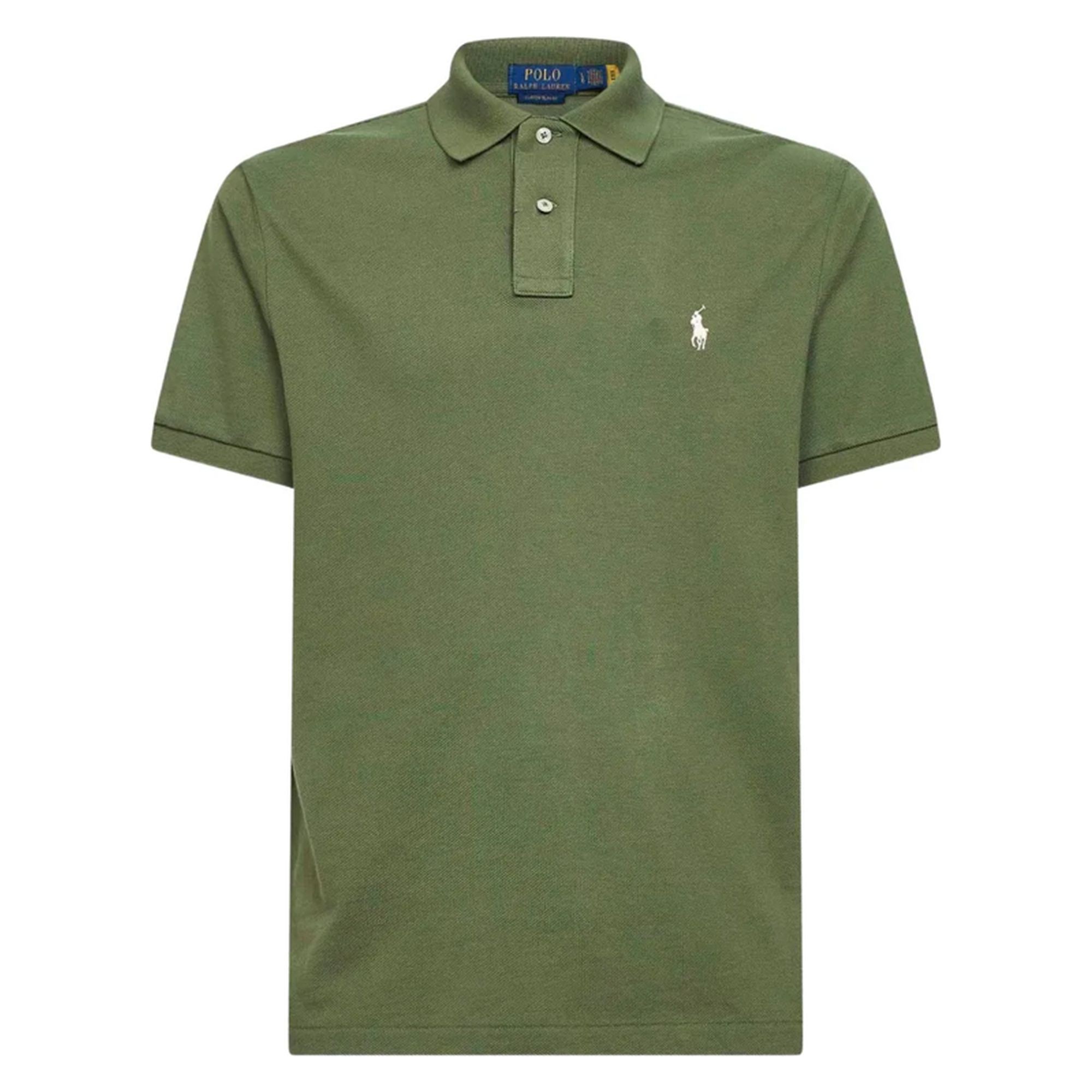 POLO RALPH LAUREN Polo marškiniai trumpos rank. vyrams, Žalia, Sskccmslm1-short sleeve-knit 1