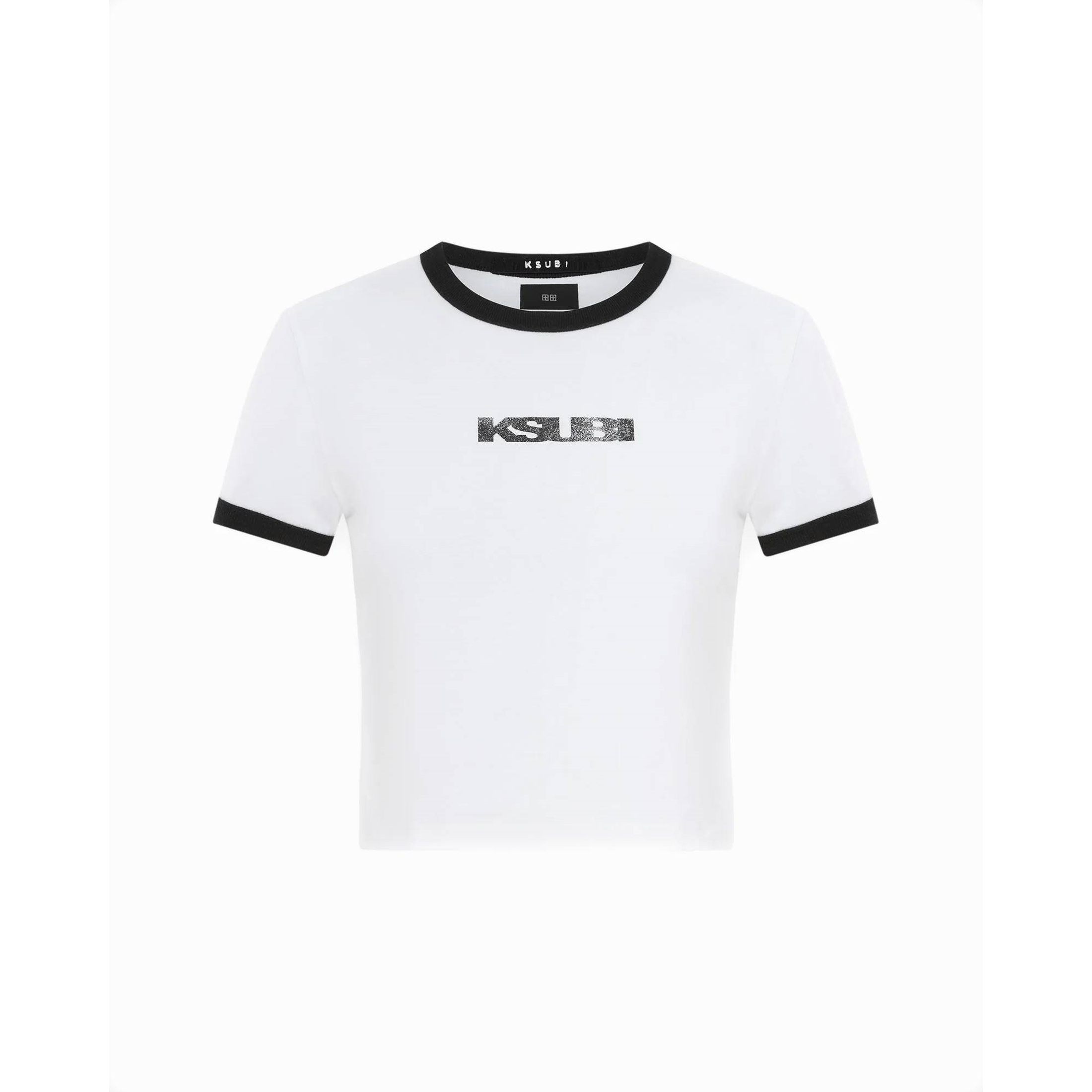 KSUBI Marškinėliai trump. rankovėmis moterims, Balta, Sott baby tee white 1