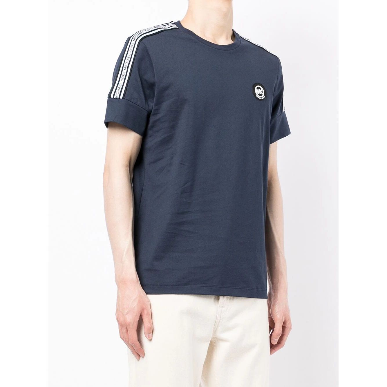 MICHAEL KORS Marškinėliai trump. rankovėmis vyrams, Mėlyna, New evergreen logo tee 2