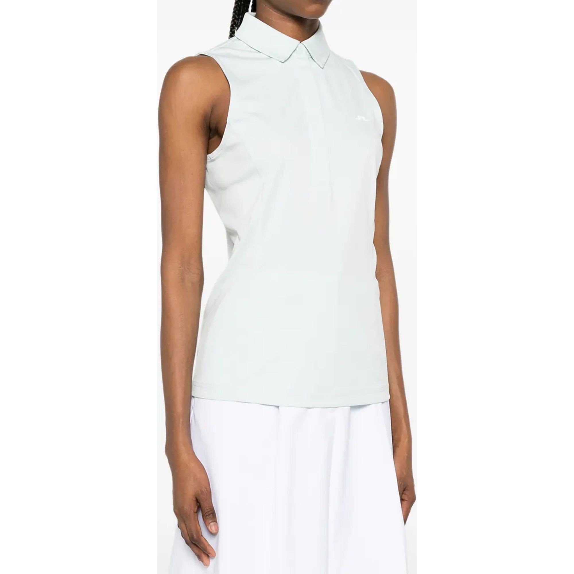 J.LINDEBERG Polo marškiniai trumpos rank. moterims, Mėlyna, Dena sleeveless polo 2