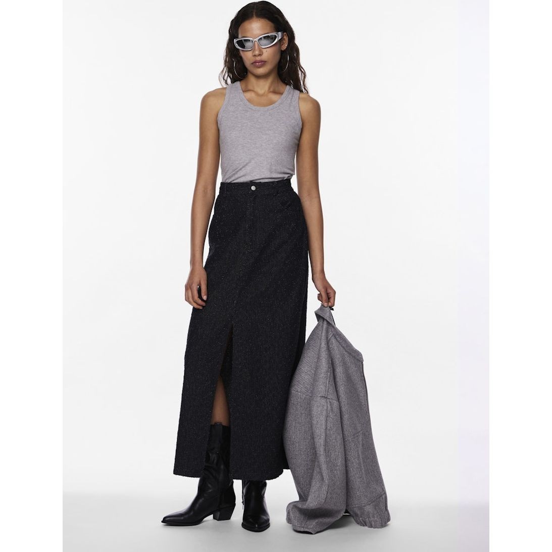 PIECES Palaidinės moterims, Pilka, Pcanibi tops 5