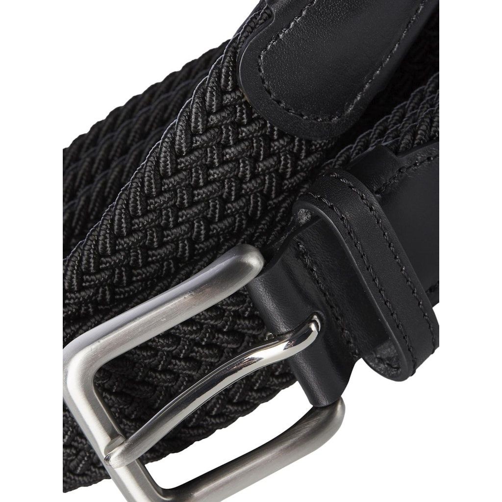 JACK & JONES Diržas vyrams, Juoda, JACSPRING WOVEN BELT 5