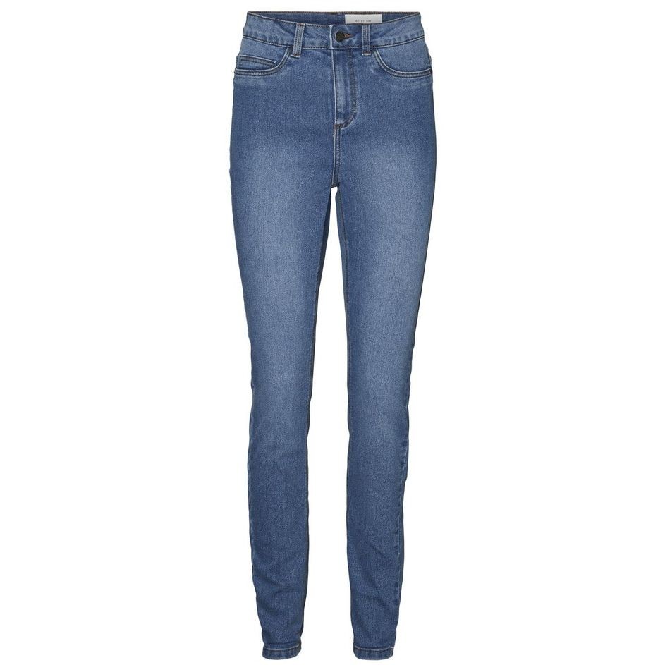 NOISY MAY Tiesūs džinsai moterims, Mėlyna, NMGAGA MID-HIGH SKINN 1