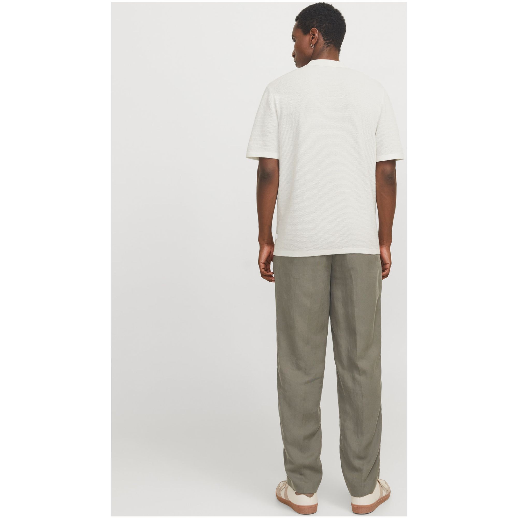 JACK & JONES Megzta palaidinė vyrams, Balta, George knit polo 2