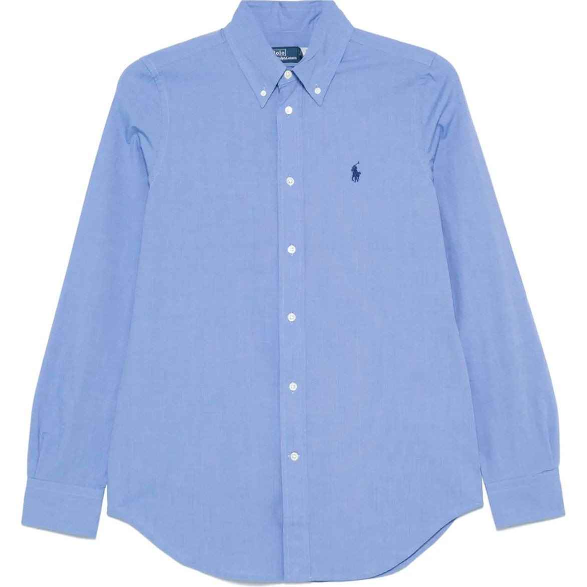 POLO RALPH LAUREN Marškiniai ilgomis rankovėmis moterims, Mėlyna, Long sleeve-button front shirt
