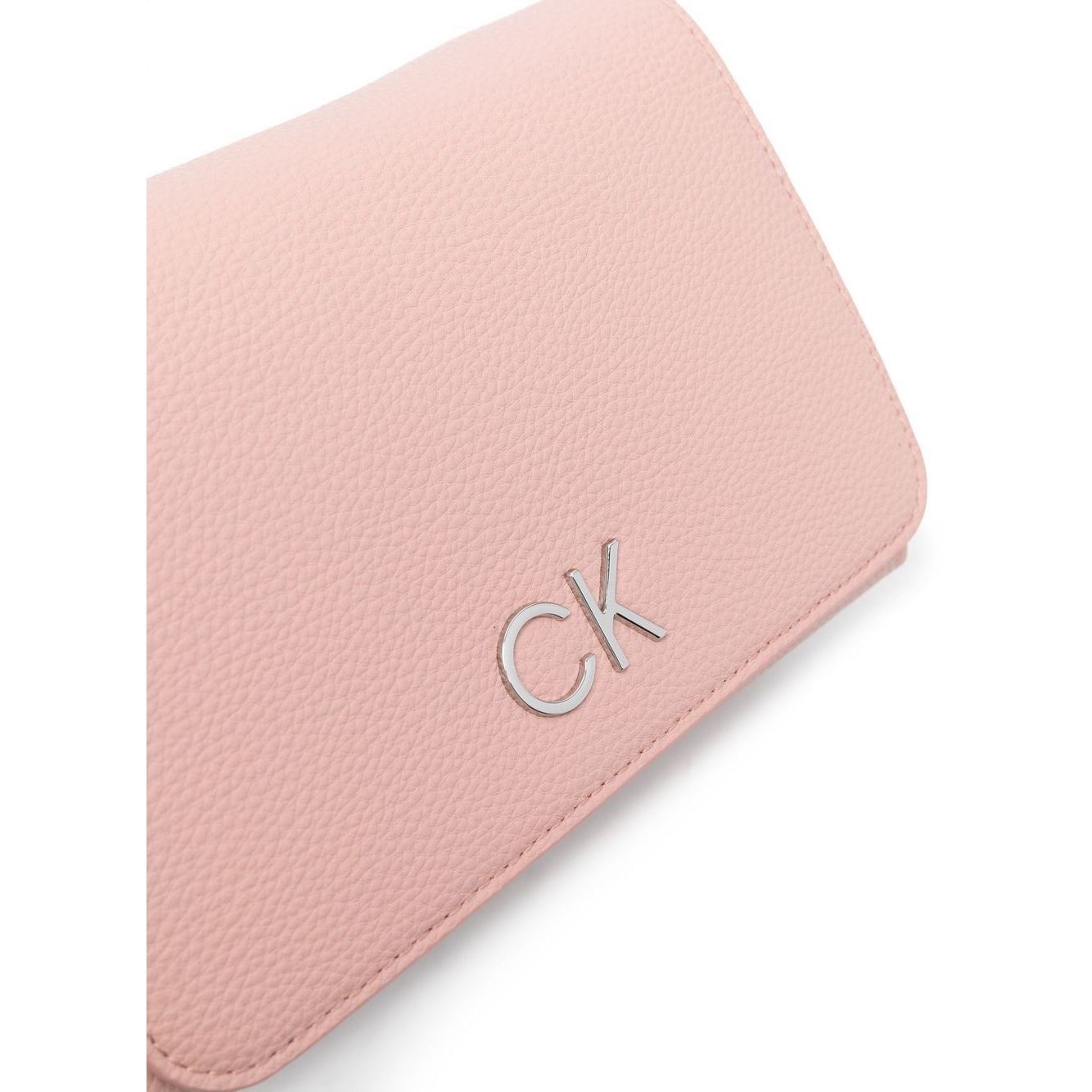 CALVIN KLEIN Rankinė per petį moterims, Rožinė, Re-lock shoulder bag flap 3