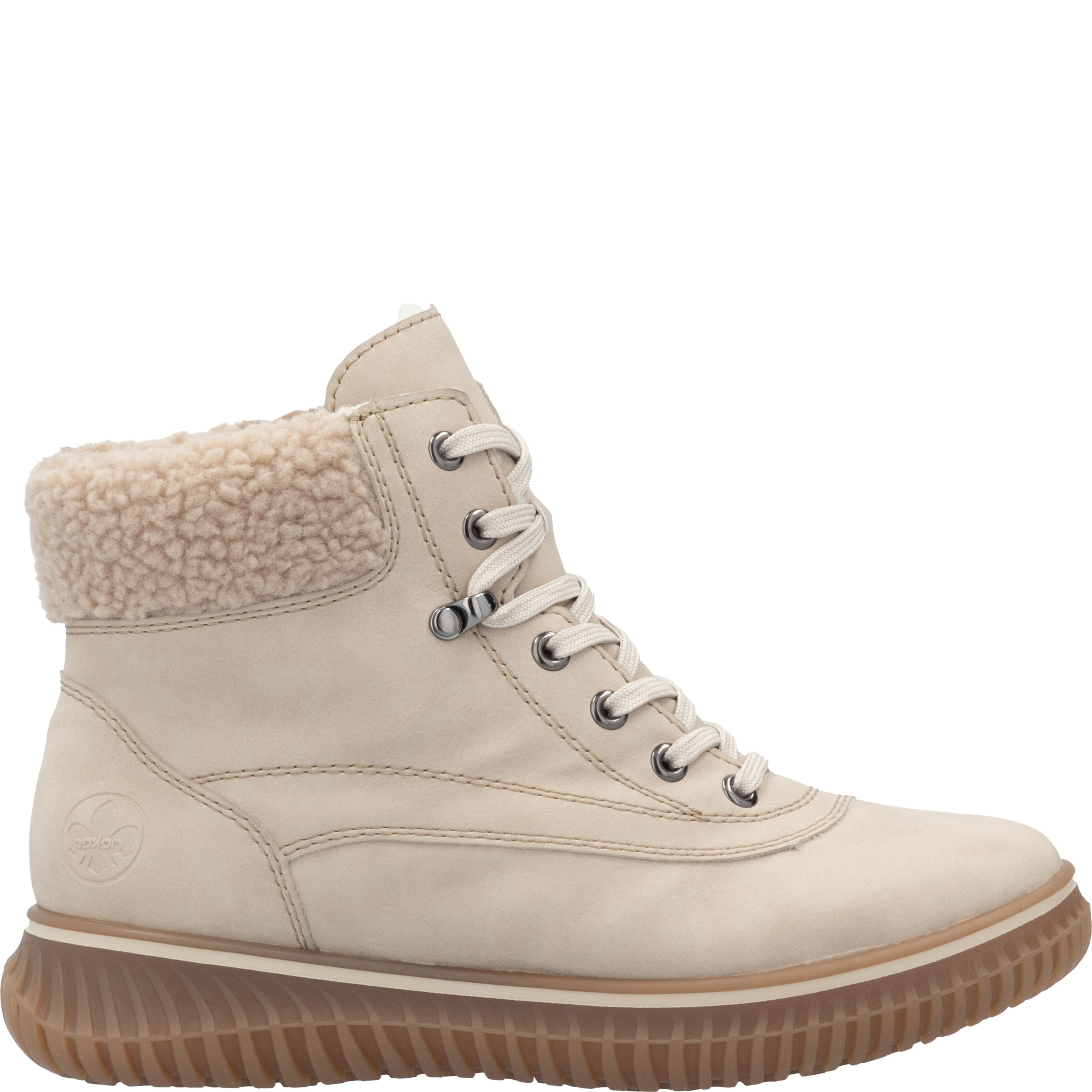 RIEKER Aulinukai moterims, Smėlio, Ladies mid height boots 4