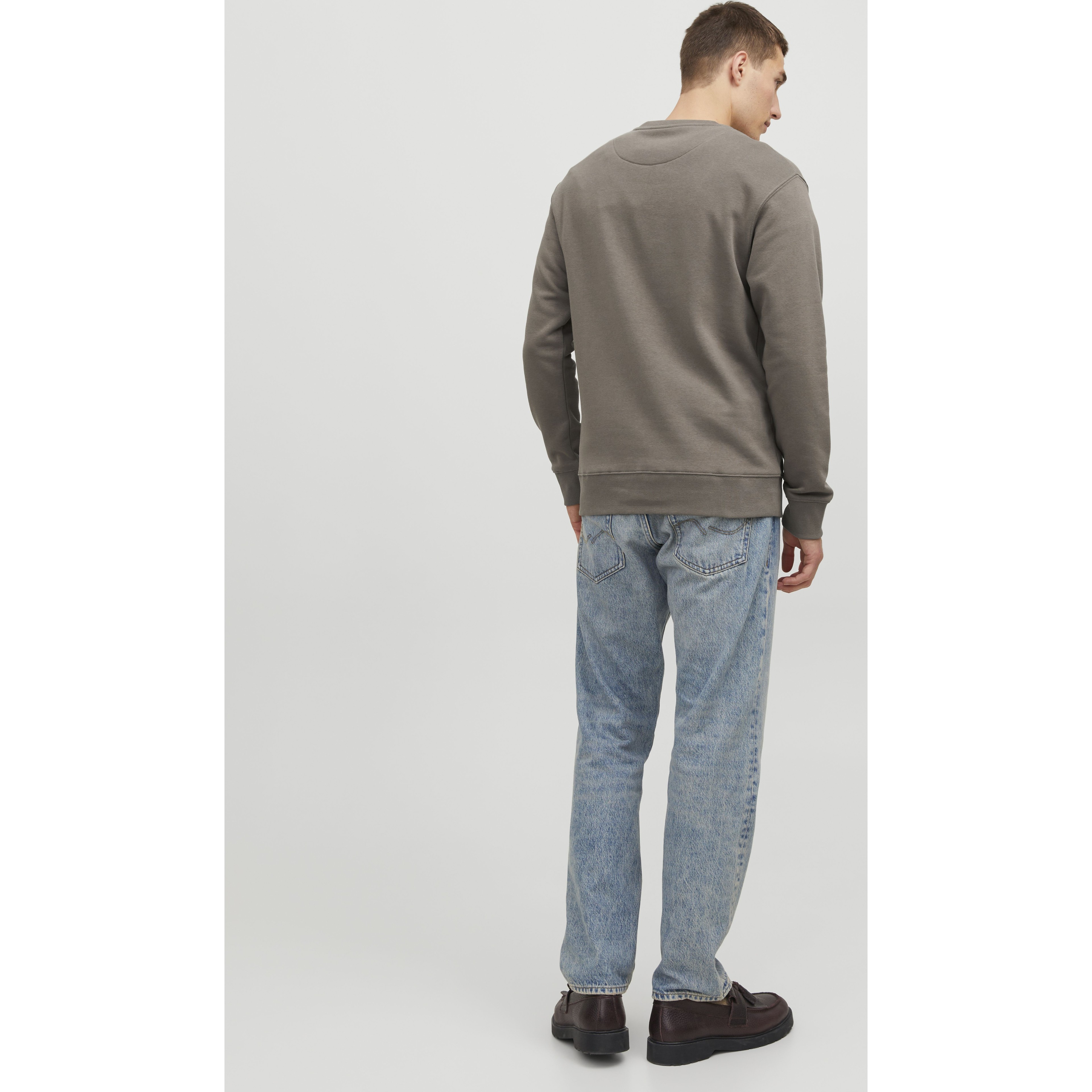 JACK & JONES Sportinis nertinis vyrams, Pilka, Jjestar sweatshirt 3