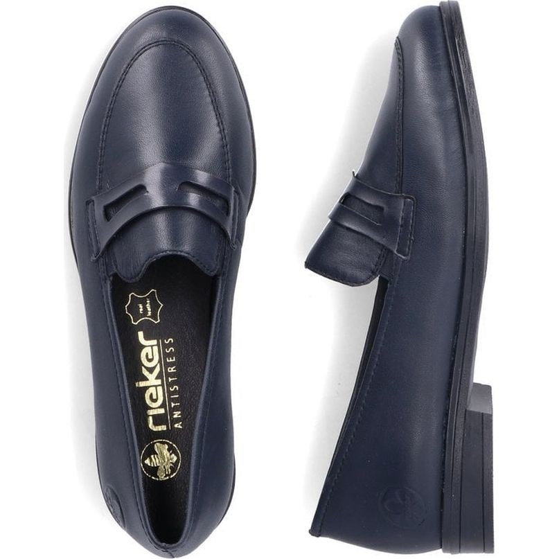 RIEKER Loaferiai moterims, Mėlyna, Ladies shoes 3
