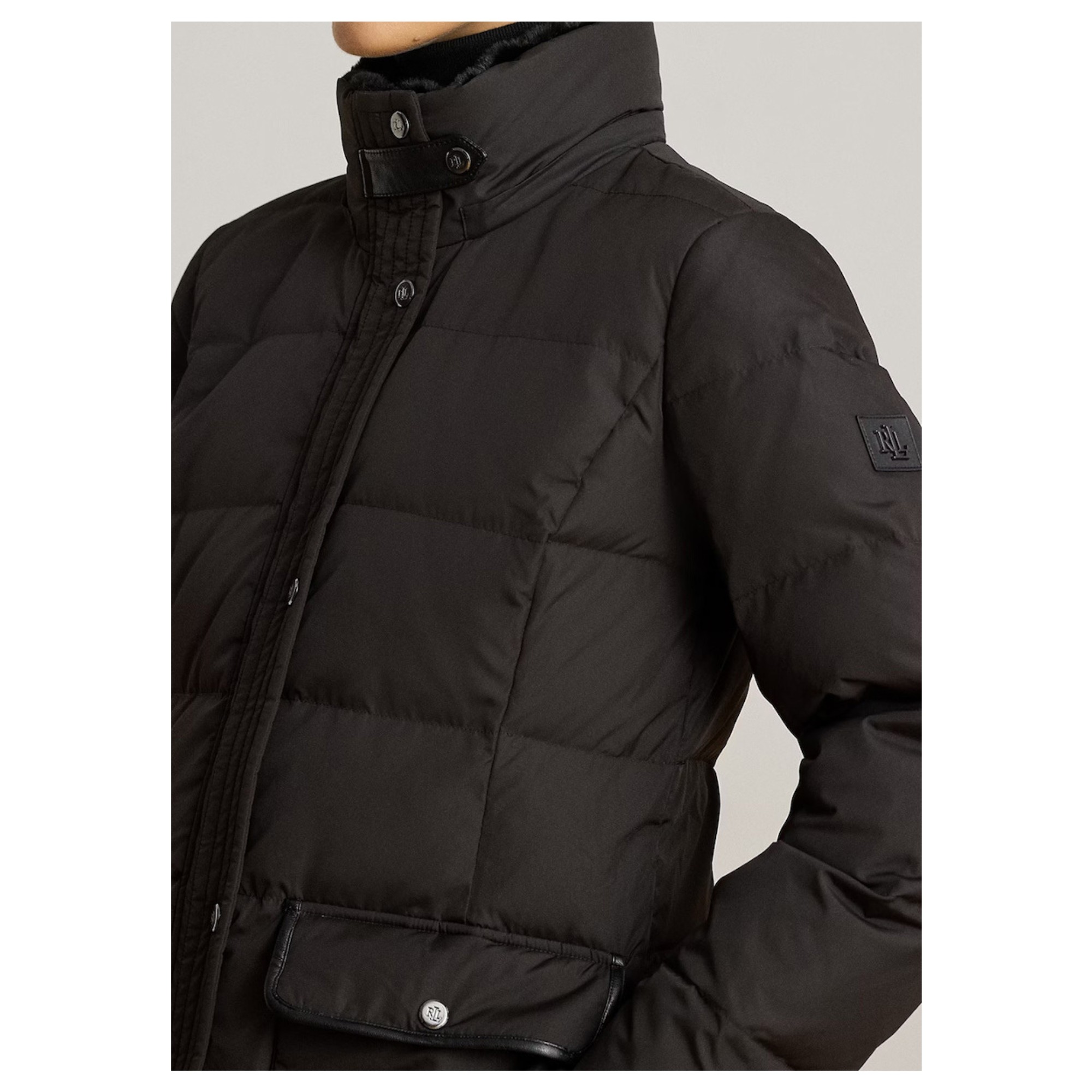 LAUREN RALPH LAUREN Striukė moterims, Juoda, Ff tr pf 45" insulated coat 2