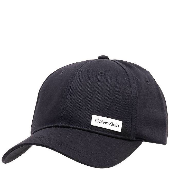 CALVIN KLEIN Kepurė vyrams, Juoda, Essential patch  cap 1
