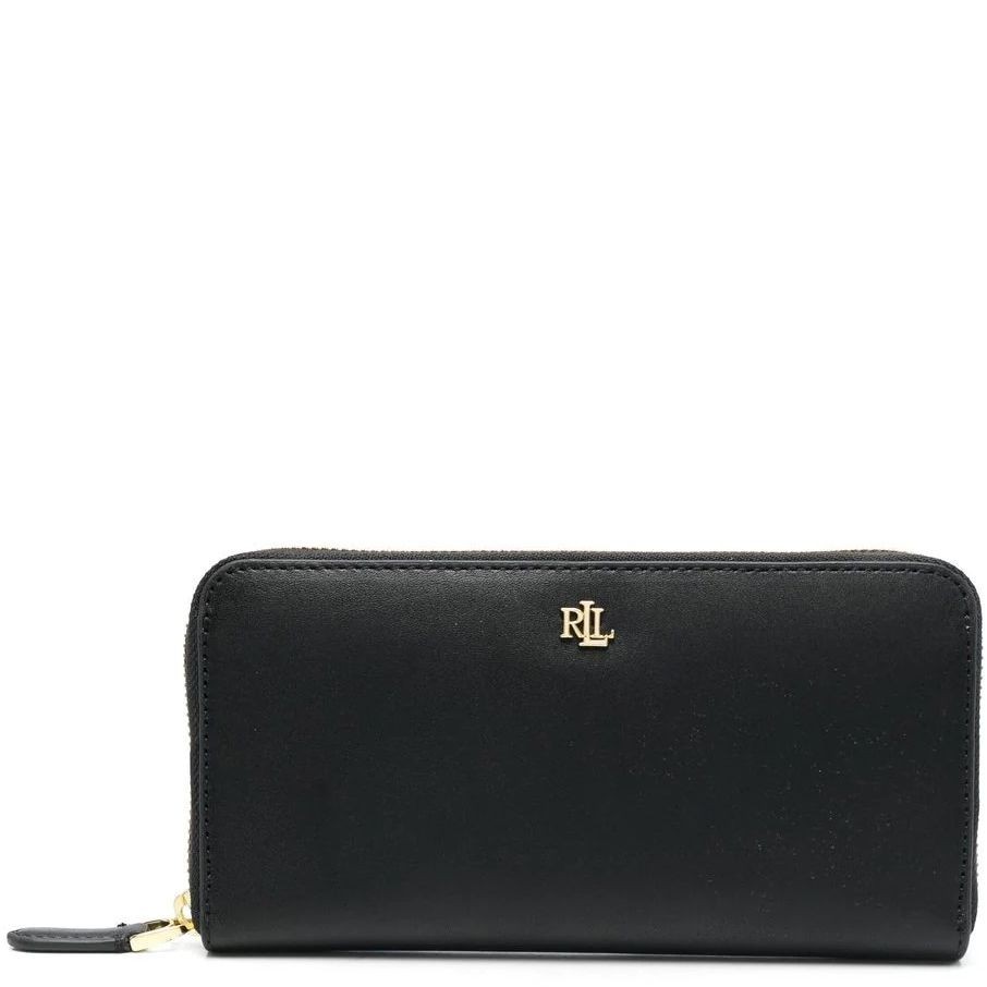 LAUREN RALPH LAUREN Piniginė moterims, Juoda, Zip large wallet 1