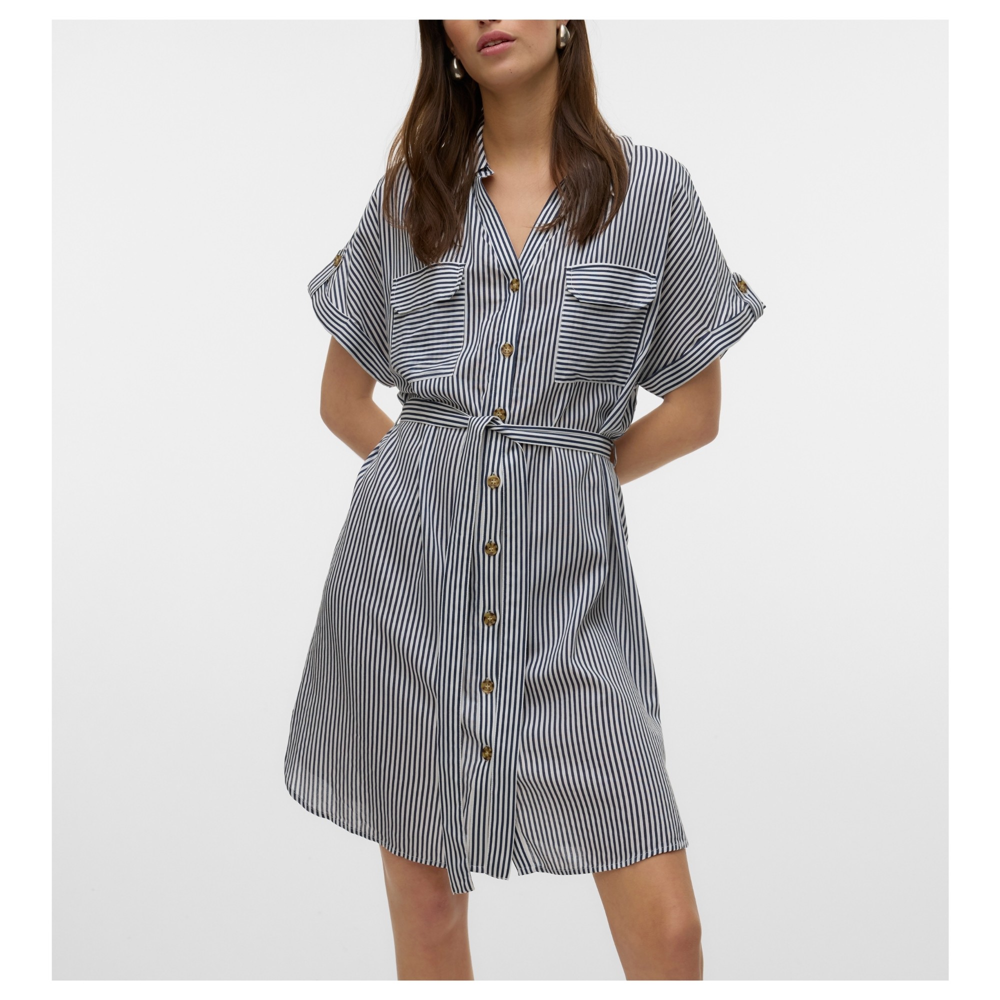 VERO MODA Midi suknelė moterims, Marga, Bumpy shirt dress 3