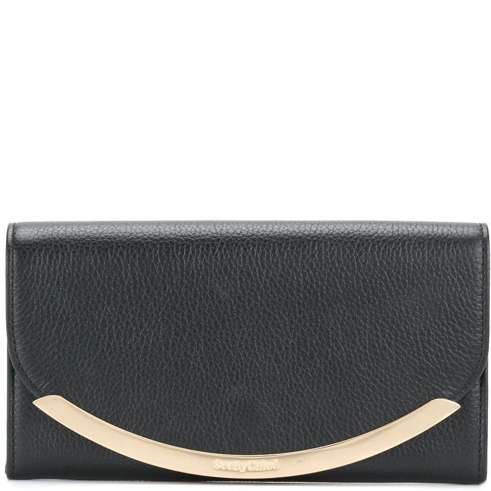 SEE BY CHLOE Delninukė moterims, Juoda, Lizzie long wallet 1