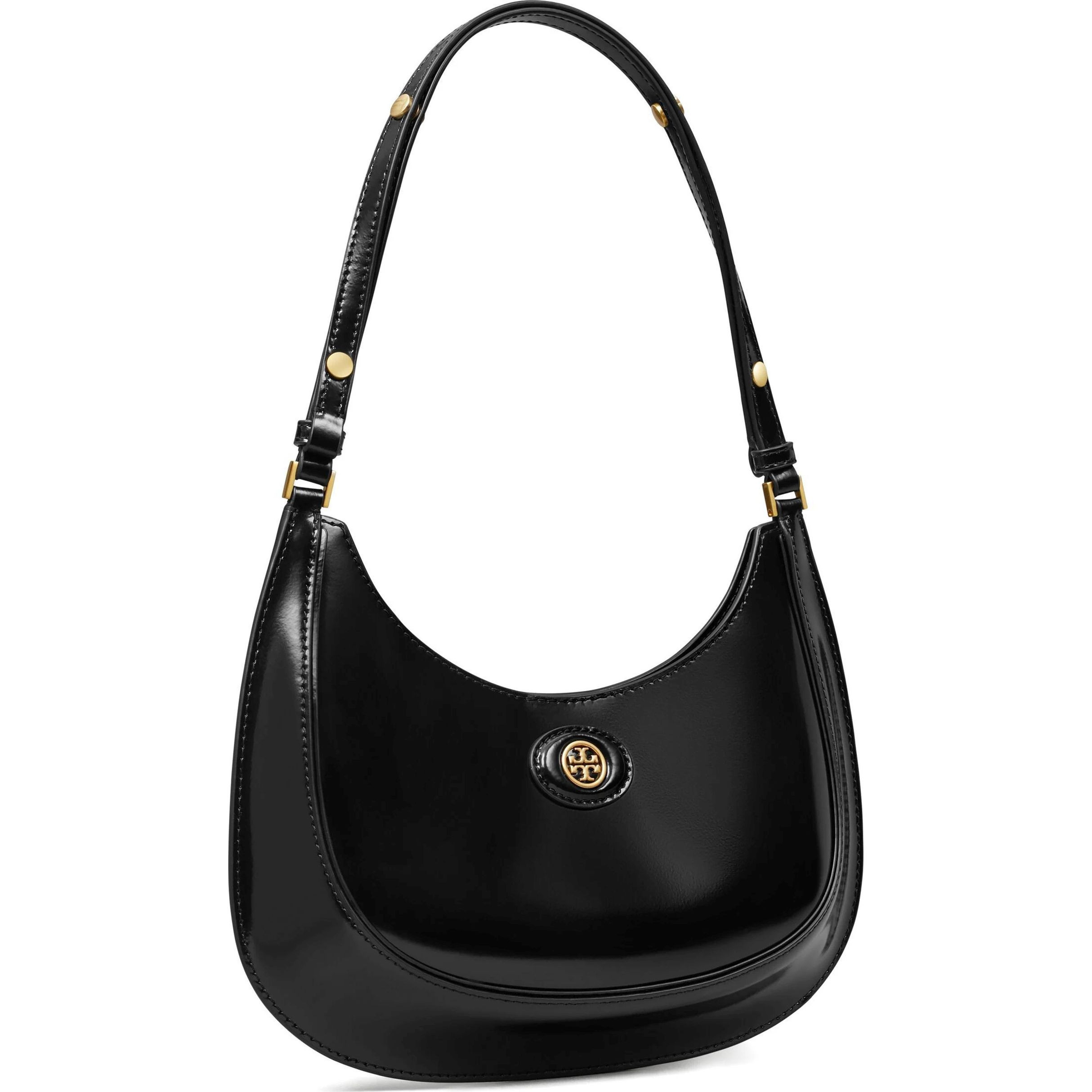 TORY BURCH Rankinė per petį moterims, Juoda, Robinson spazzolato bag 3