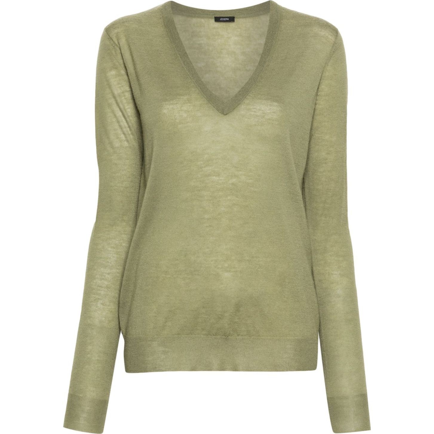 JOSEPH Megztinis su V apykakle moterims, Žalia, V neck longsleeve 1