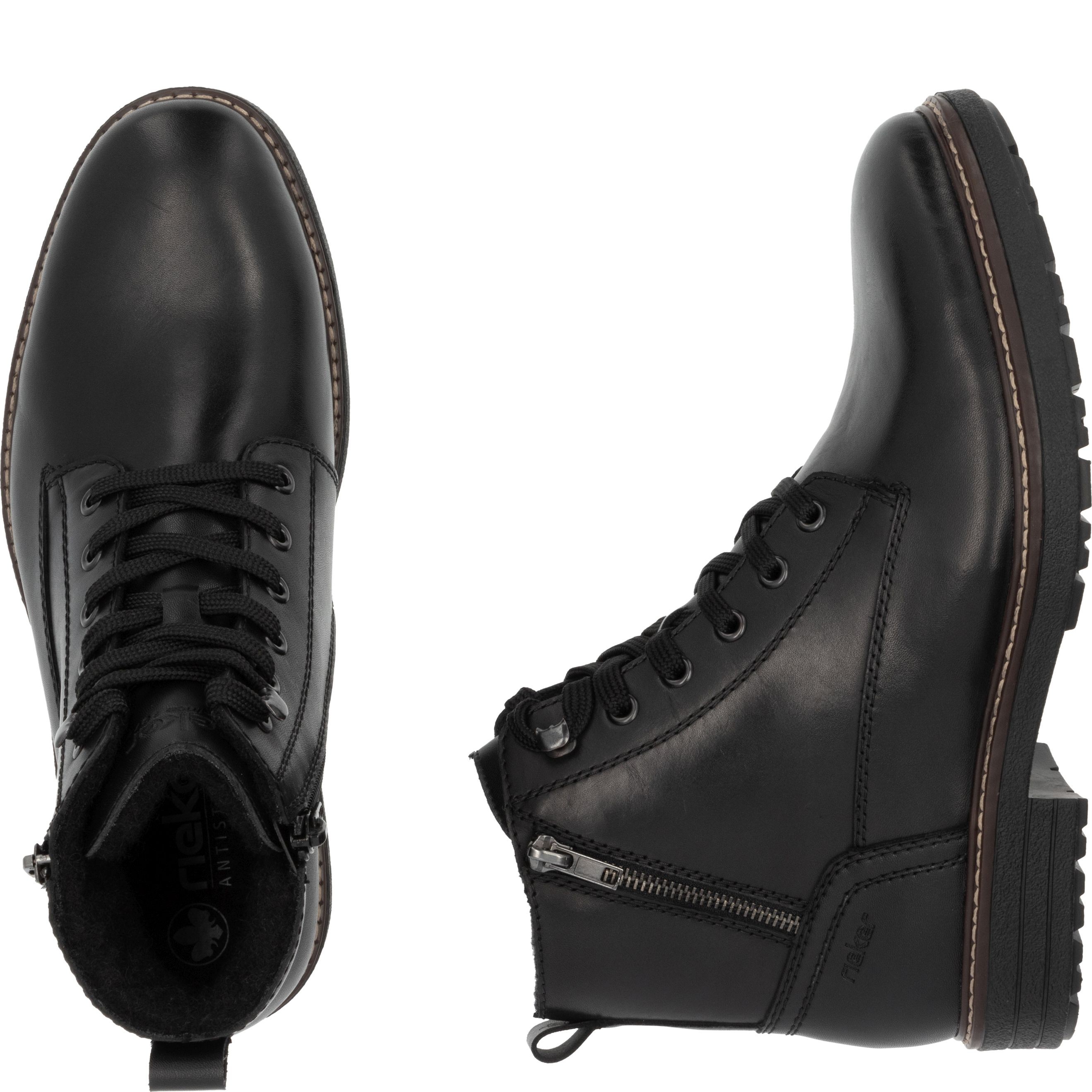 RIEKER Aulinukai vyrams, Juoda, Men's boots 11