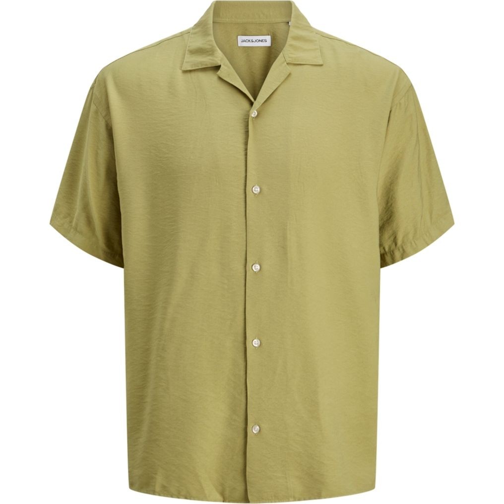 JACK & JONES Marškiniai trump. rankovėmis vyrams, Žalia, Urban edge resort shirt