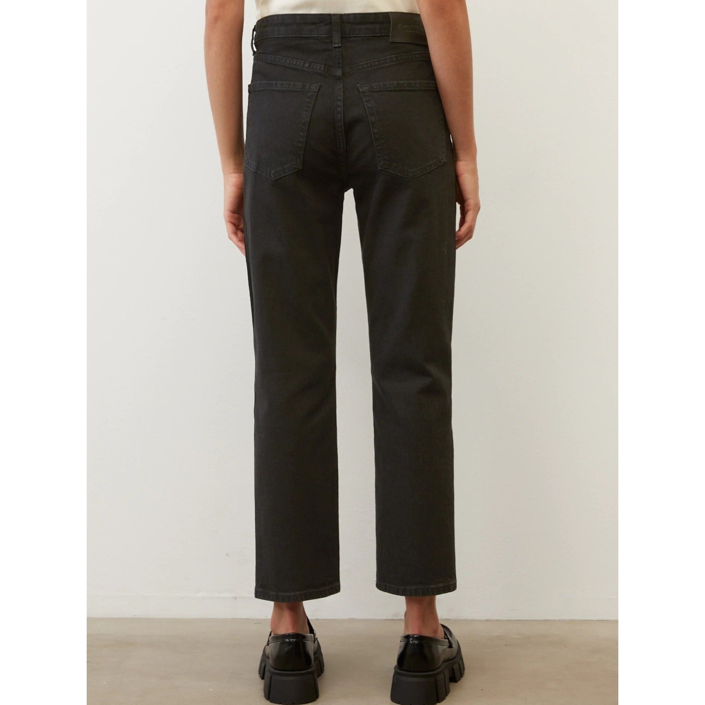 MARC O'POLO Tiesūs džinsai moterims, Juoda 3