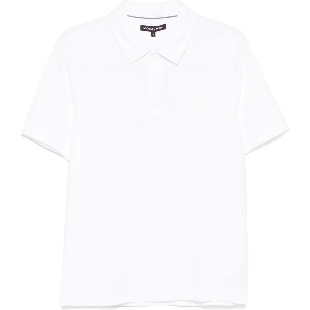 MICHAEL KORS Polo marškiniai trumpos rank. vyrams, Balta, Waffle pique hidden polo