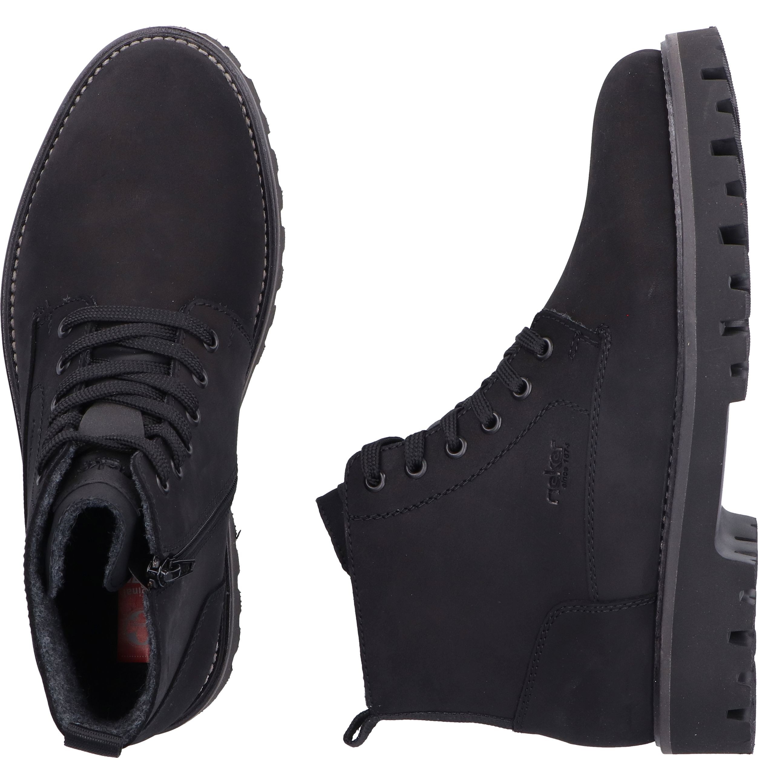 RIEKER Aulinukai vyrams, Juoda, Men's boots 12