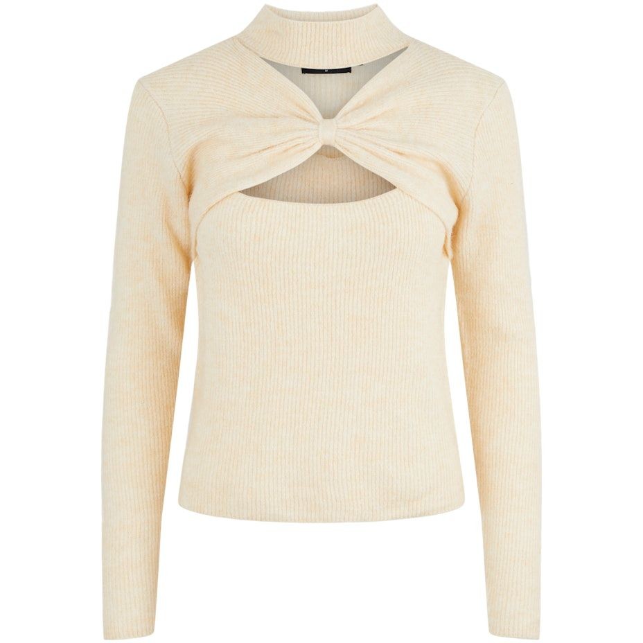 PIECES Megztinis moterims, Ruda, PCNAIA LS KNIT D2D B 1