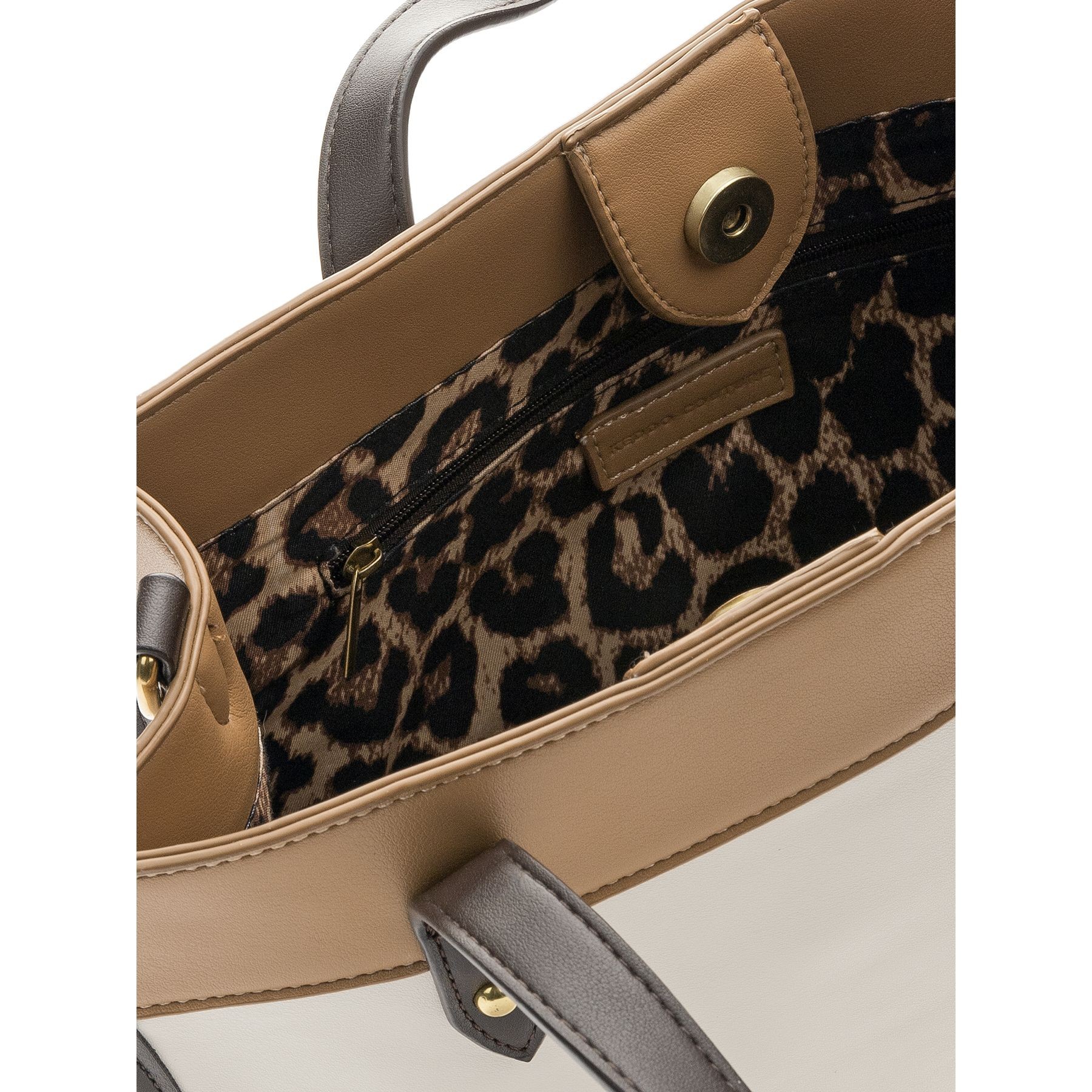 KEDDO COUTURE Pirkinių krepšys moterims, Smėlio, Tote bag 3