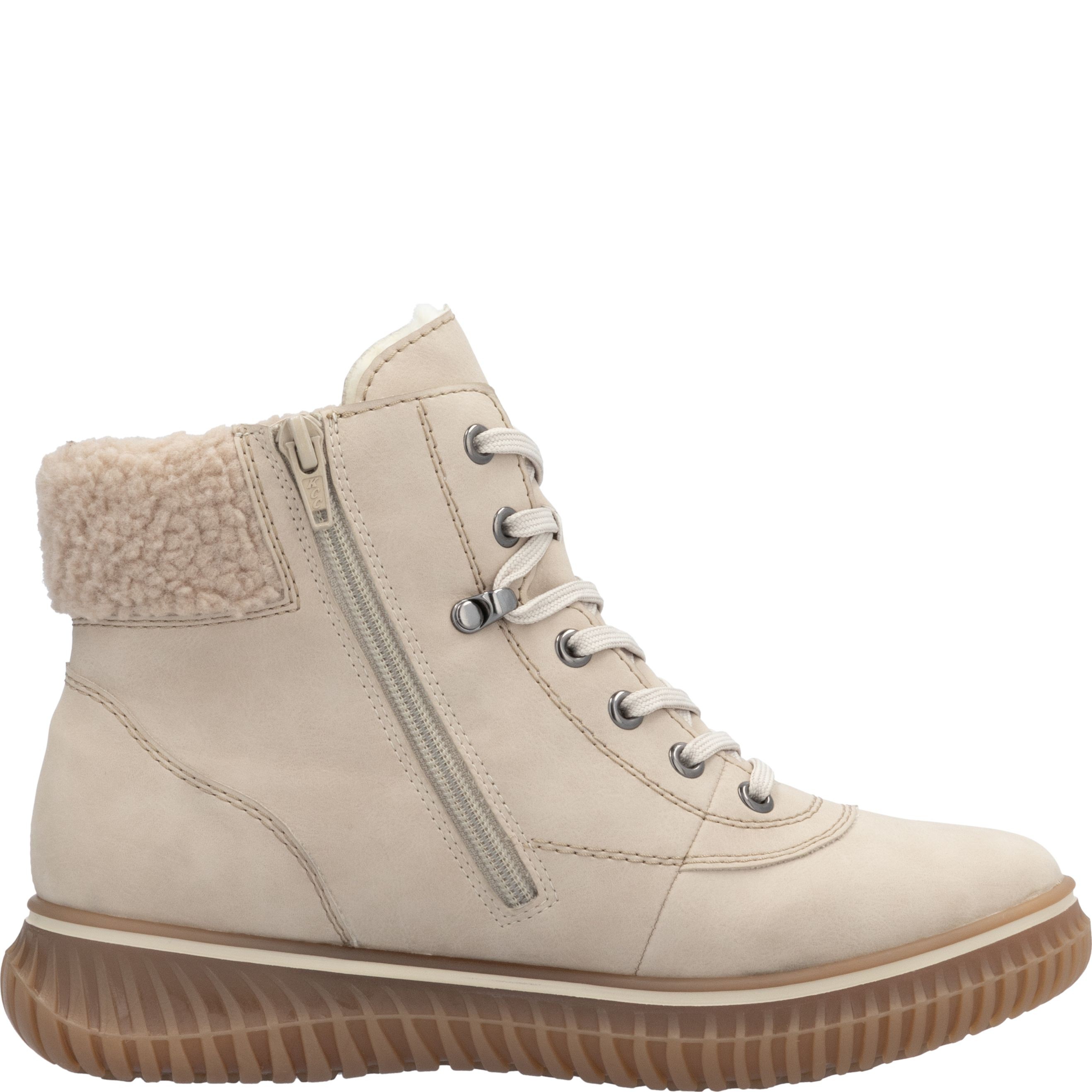 RIEKER Aulinukai moterims, Smėlio, Ladies mid height boots 5