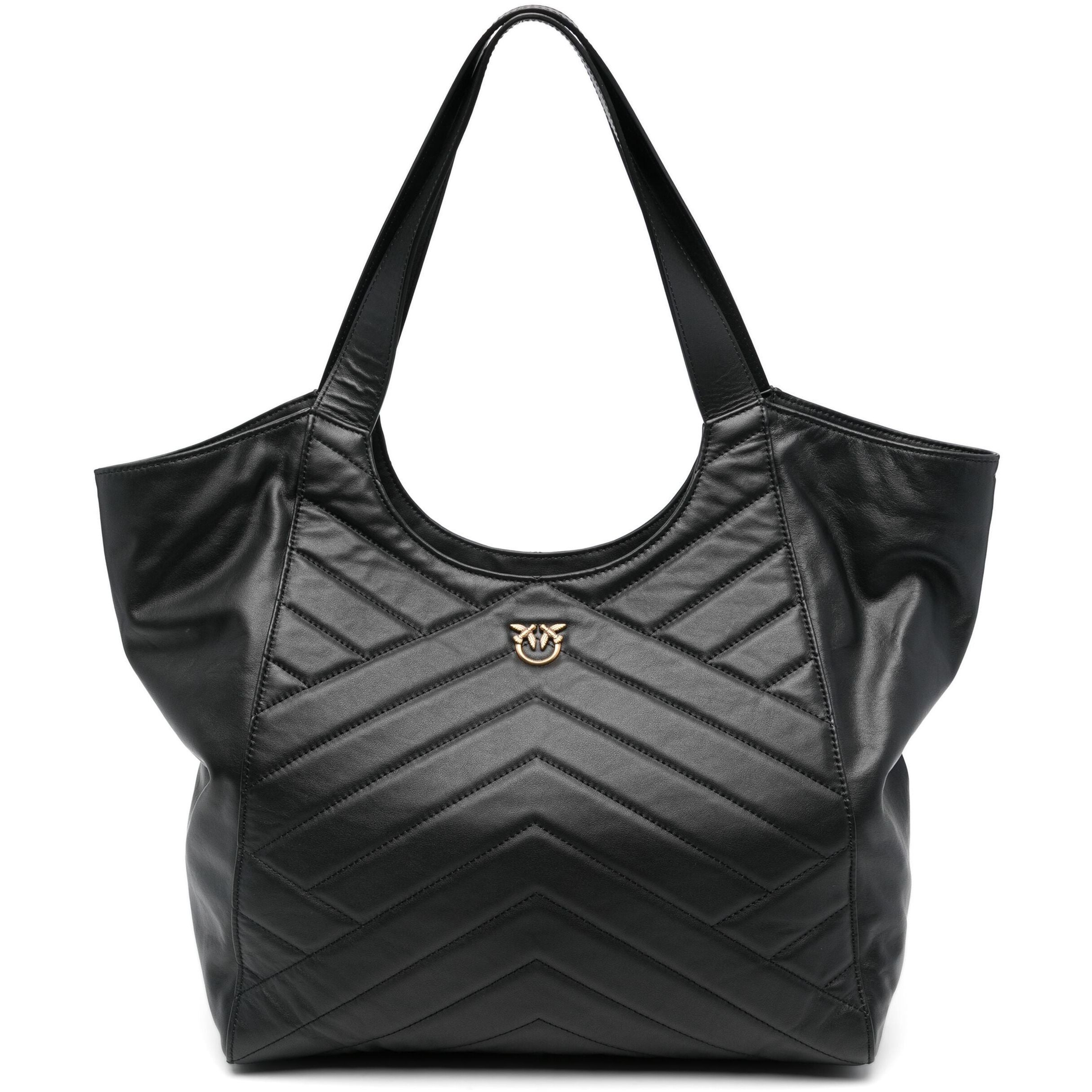 PINKO Pirkinių krepšys moterims, Juoda, Tote bag 1