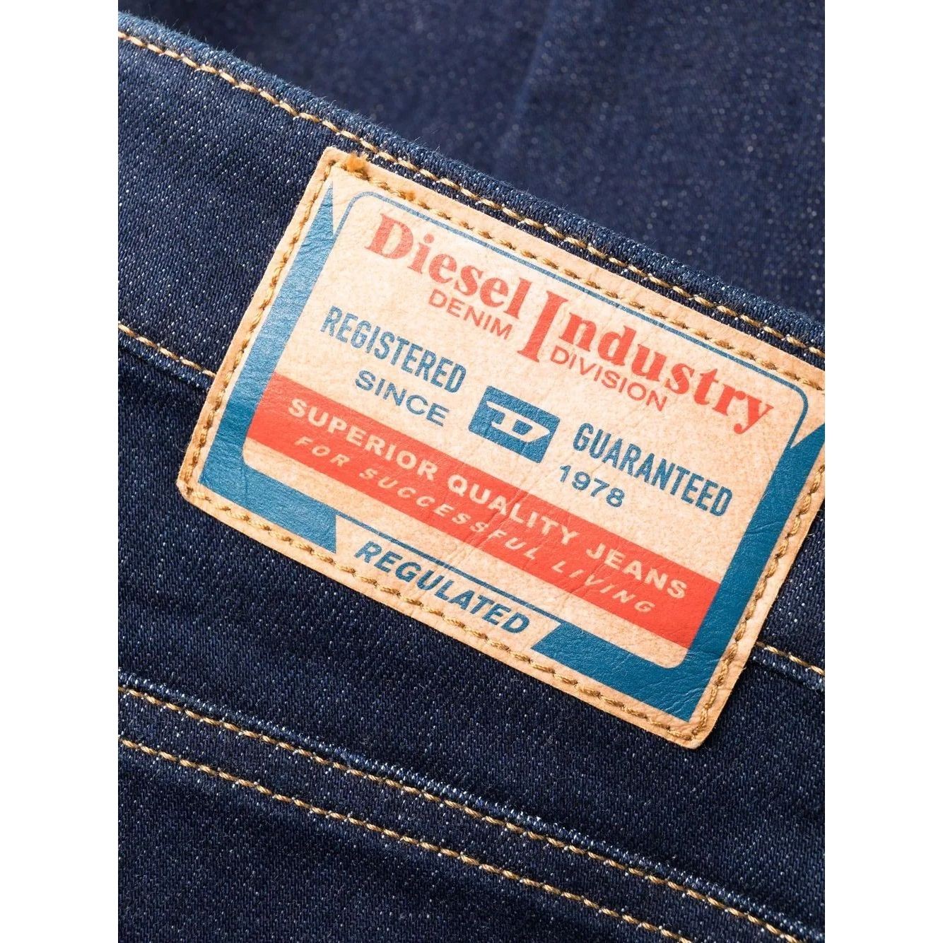 DIESEL Aptempti džinsai moterims, Mėlyna, 1984 slandy-high l.32 trousers 2