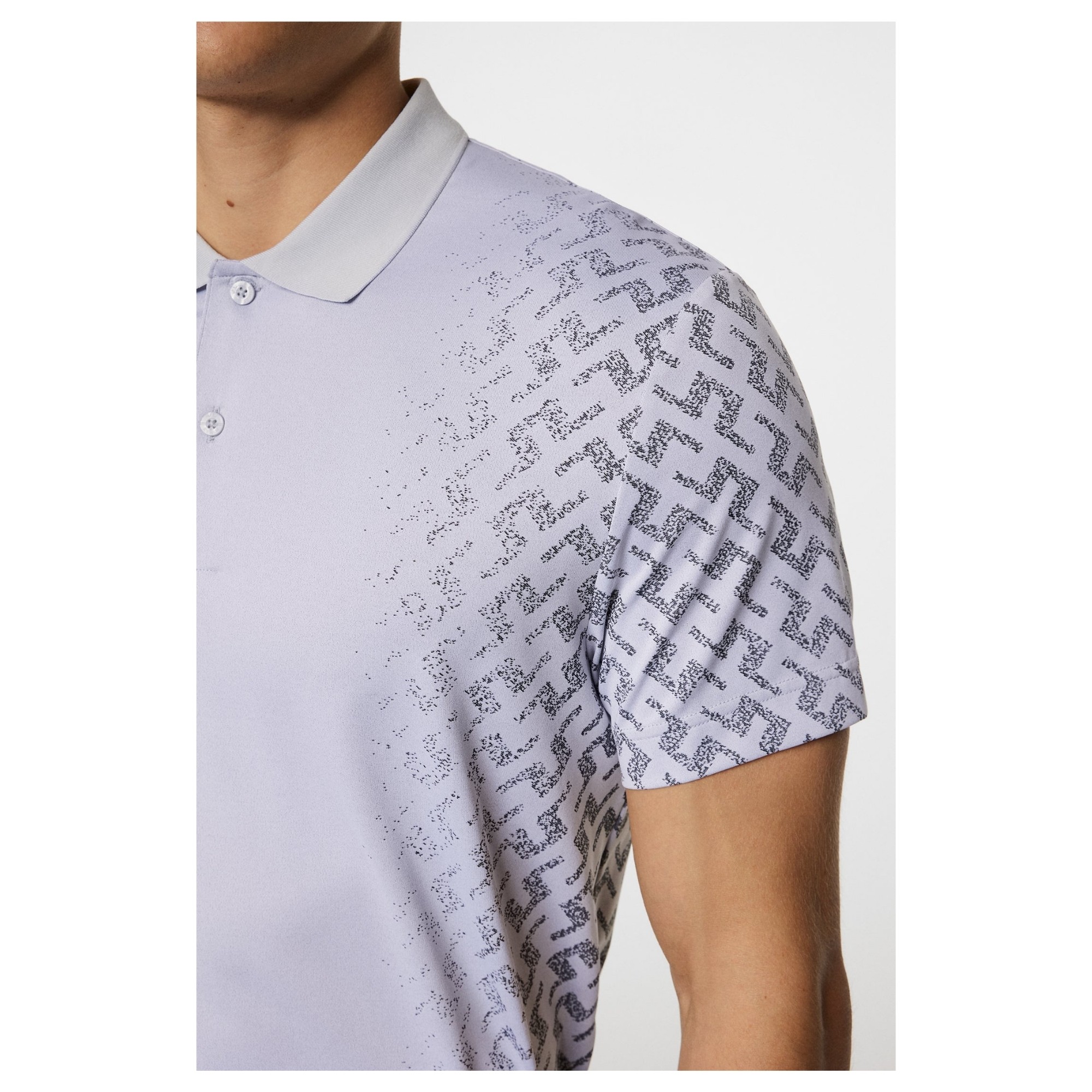 J.LINDEBERG Polo marškiniai trumpos rank. vyrams, Pilka, Kalle polo 2