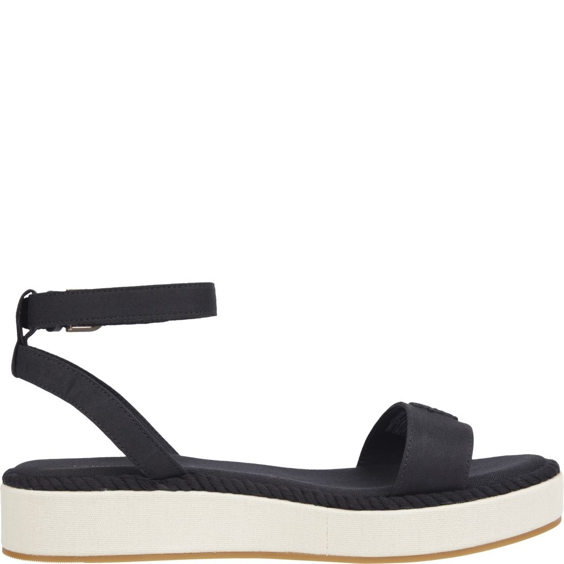 TOMMY HILFIGER Basutės moterims, Juoda, Rope flatform sandals 3