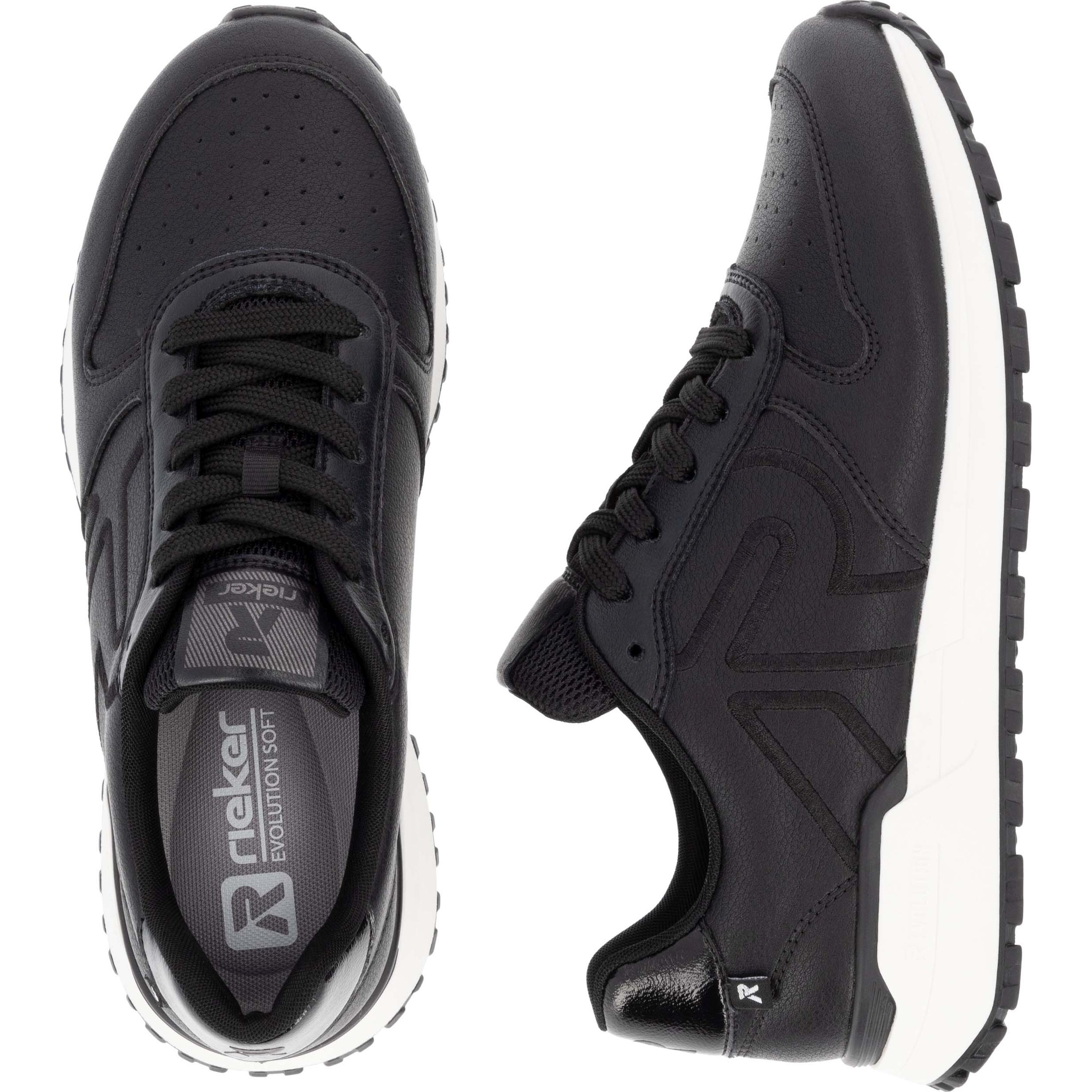 RIEKER EVOLUTION Laisvalaikio bateliai moterims, Juoda, Ladies shoes 10