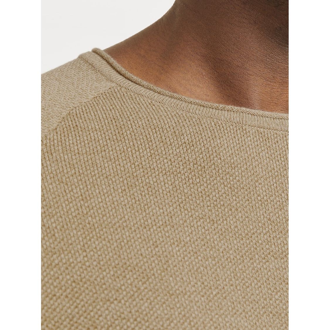 JACK & JONES Megztinis vyrams, Ruda, Ehill knit crew neck 4