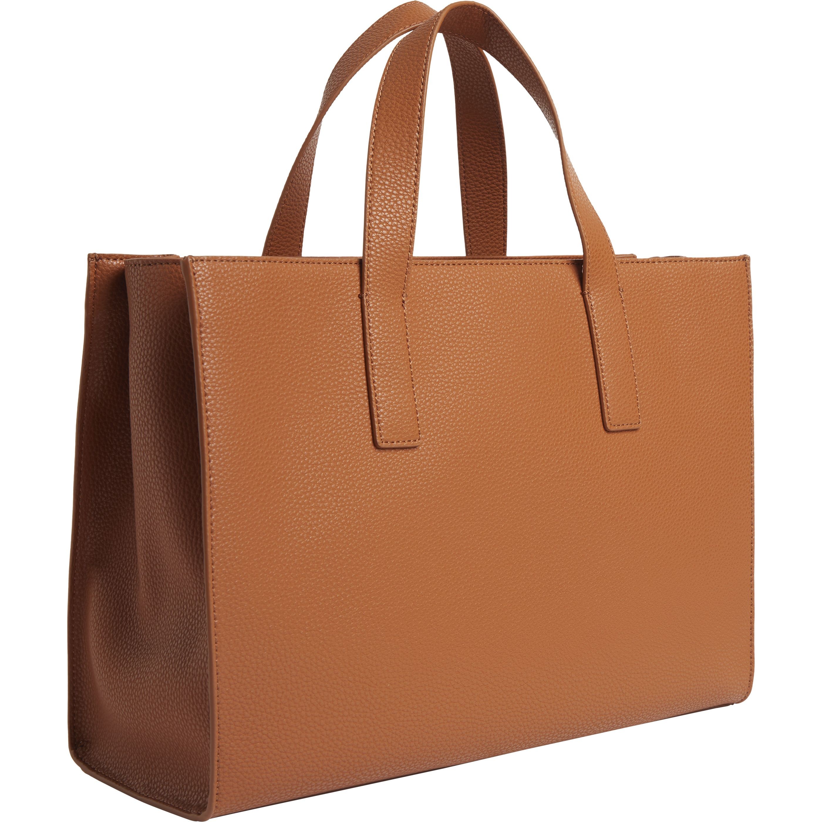 CALVIN KLEIN Rankinė per petį moterims, Ruda, Must plus tote 2