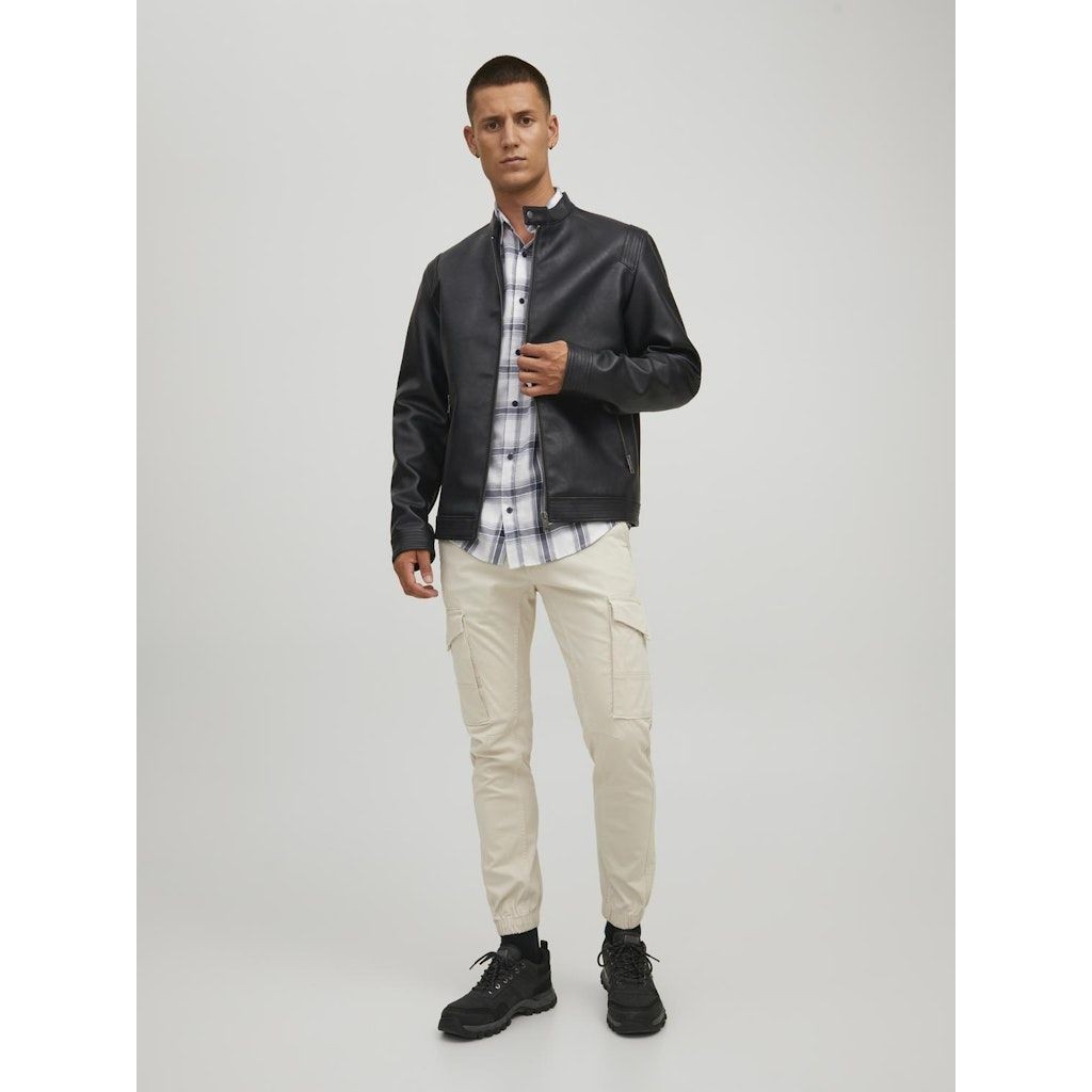 JACK & JONES Striukė vyrams, Juoda, JJEROCKY CLEAN 4