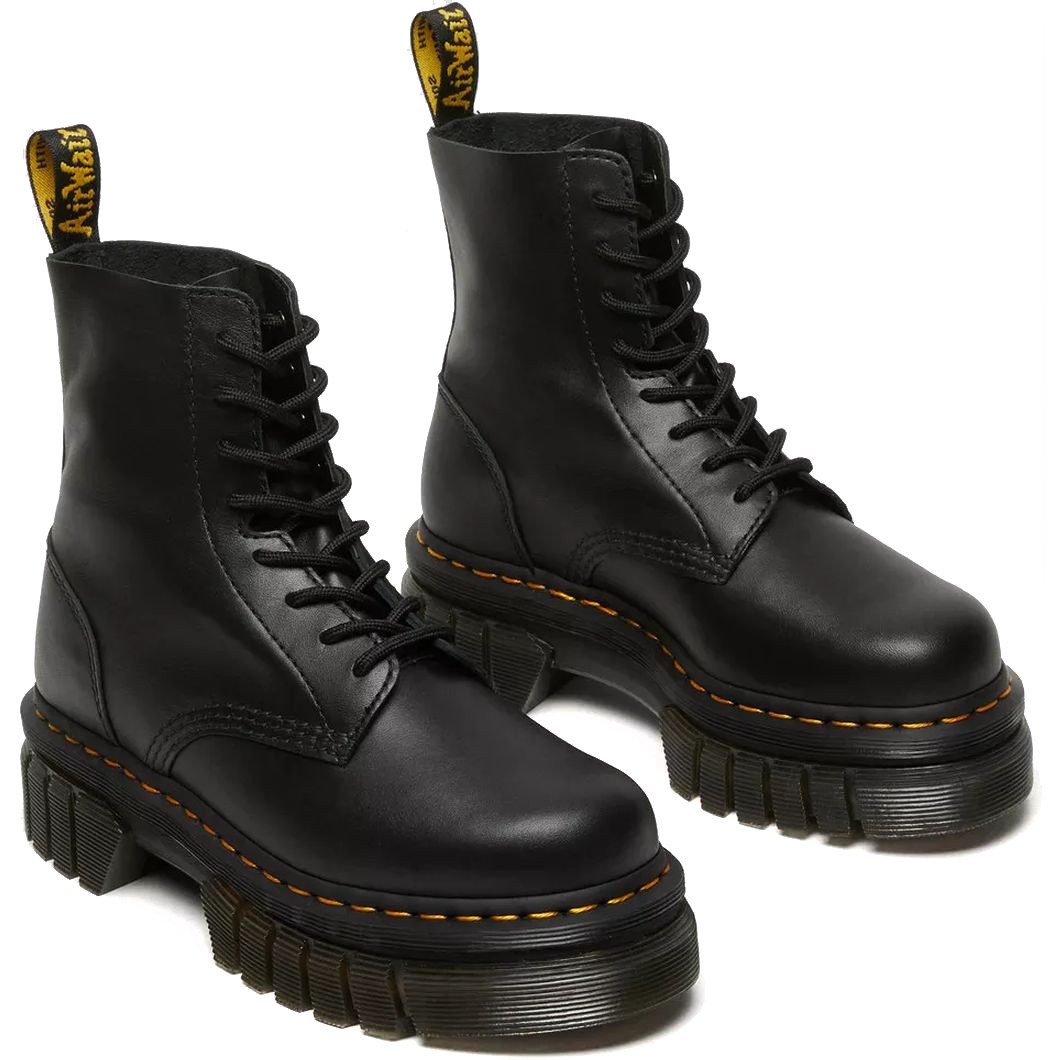 DR. MARTENS Aulinukai moterims, Juoda, Audrick 8-Eye Lux Booties 3