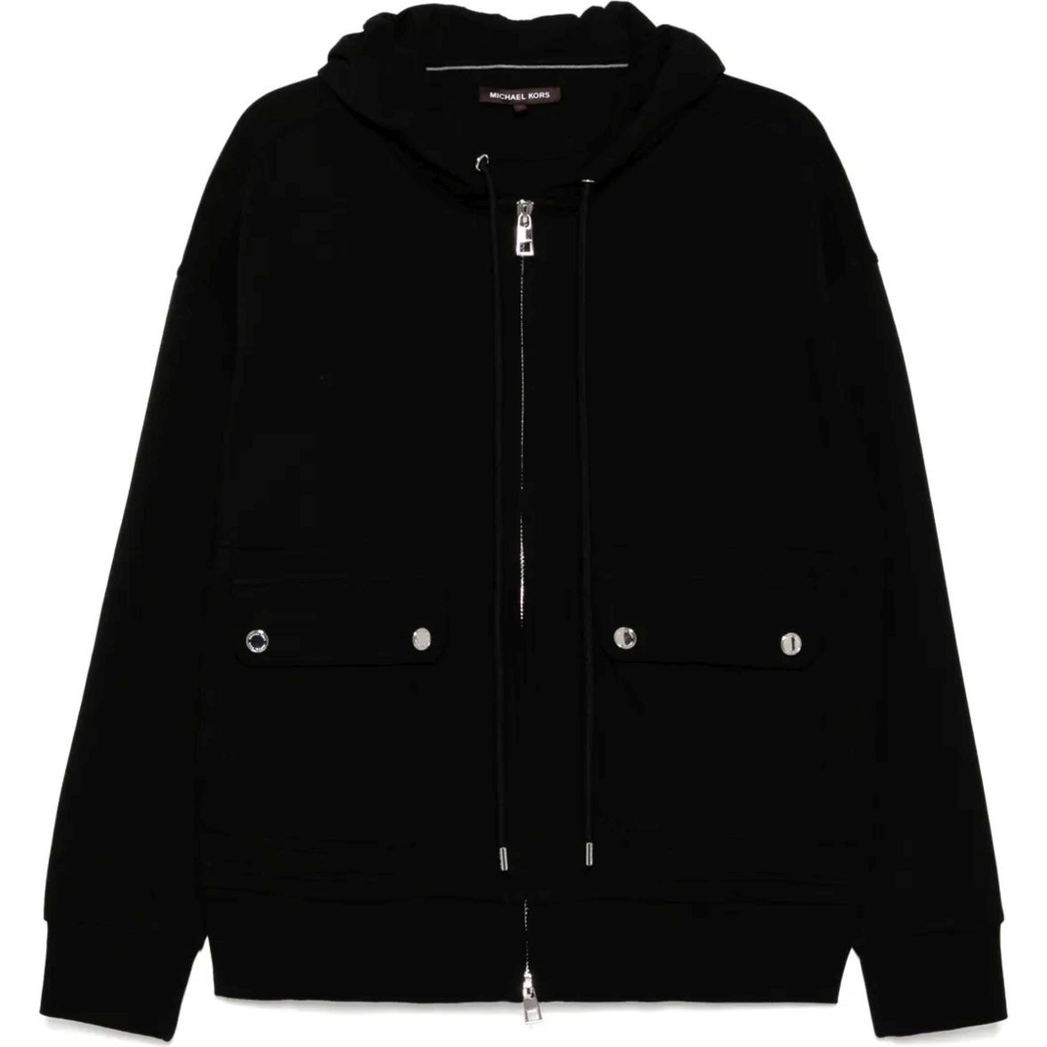 MICHAEL KORS Džemperis vyrams, Juoda, Blend zip-up hoodie 1