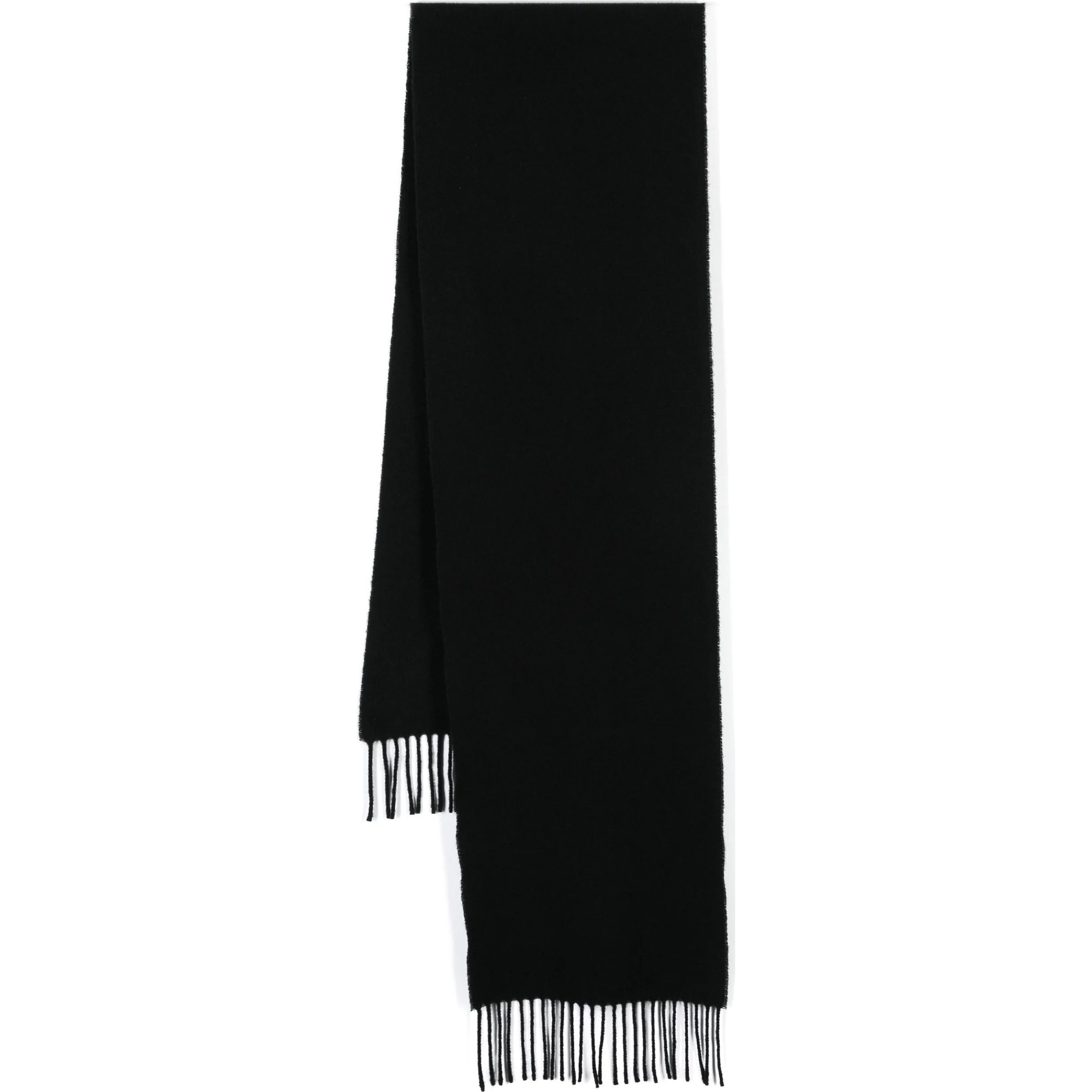 J.LINDEBERG Šalikas vyrams, Juoda, Champ solid wool scarf 1