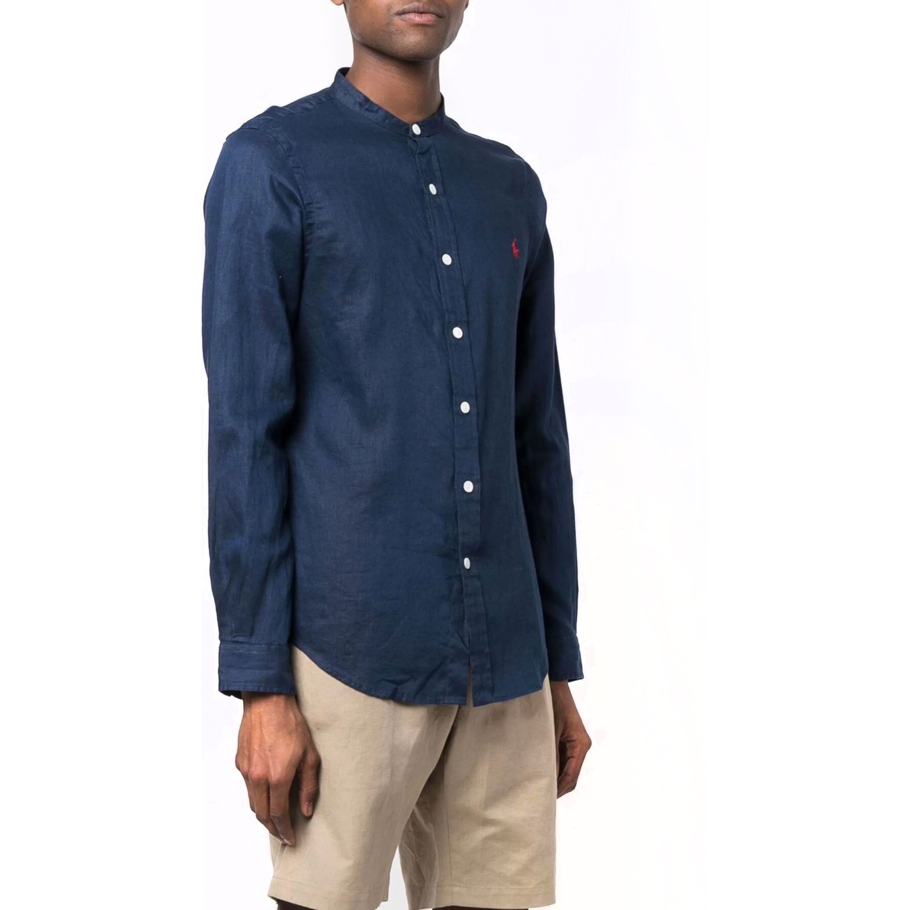 POLO RALPH LAUREN Marškiniai ilgomis rankovėmis vyrams, Mėlyna, Long sleeve sport shirt 2